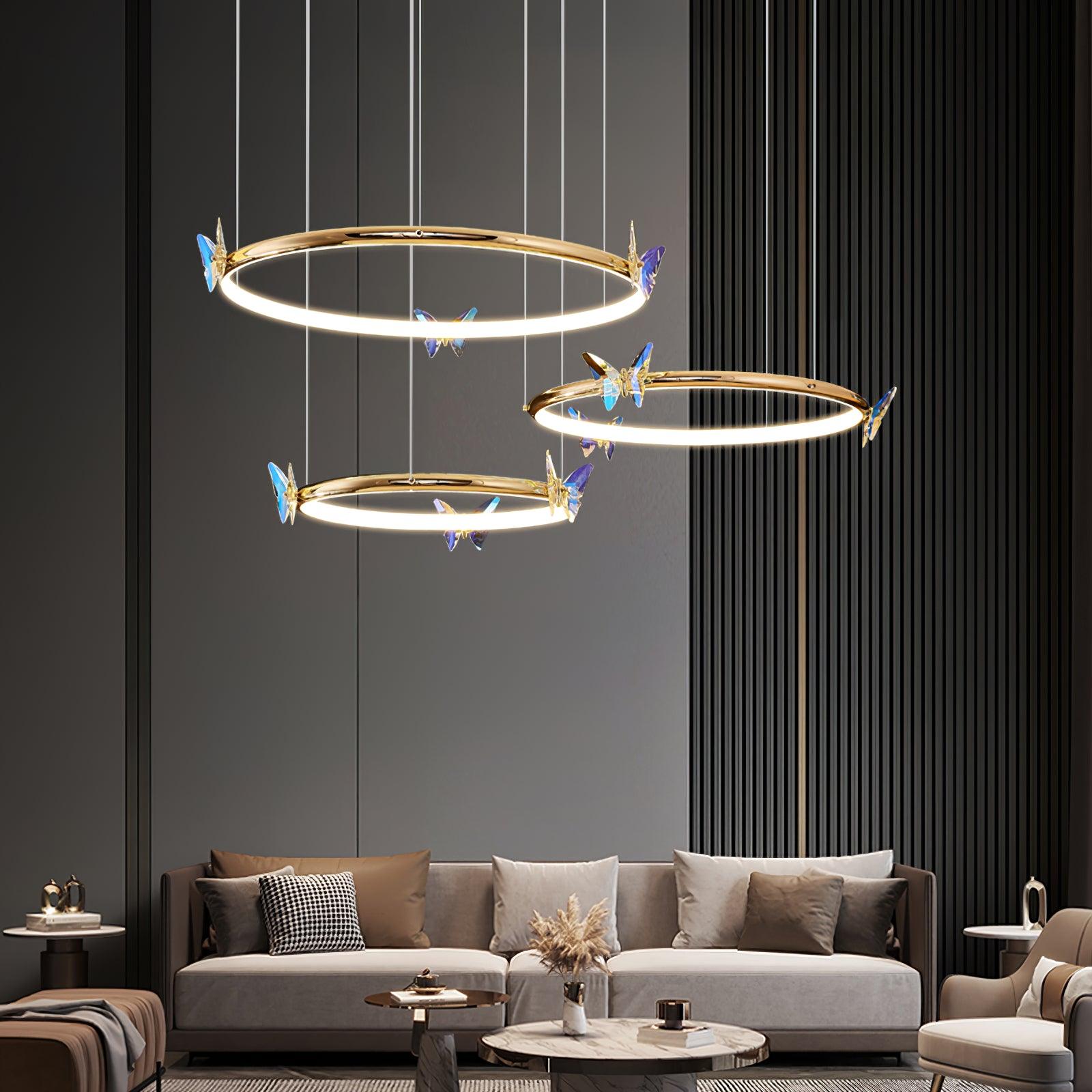 Blue Butterfly Chandelier - Letslighting