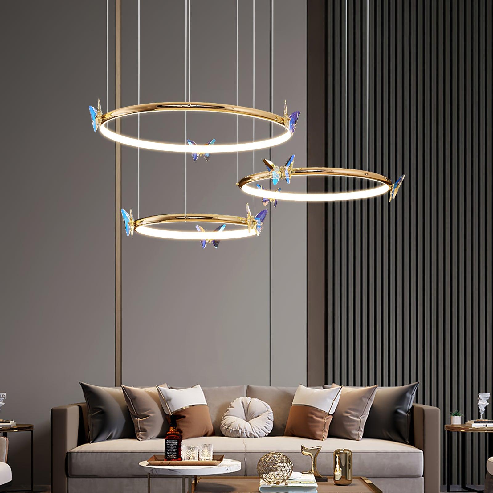 Blue Butterfly Chandelier - Letslighting