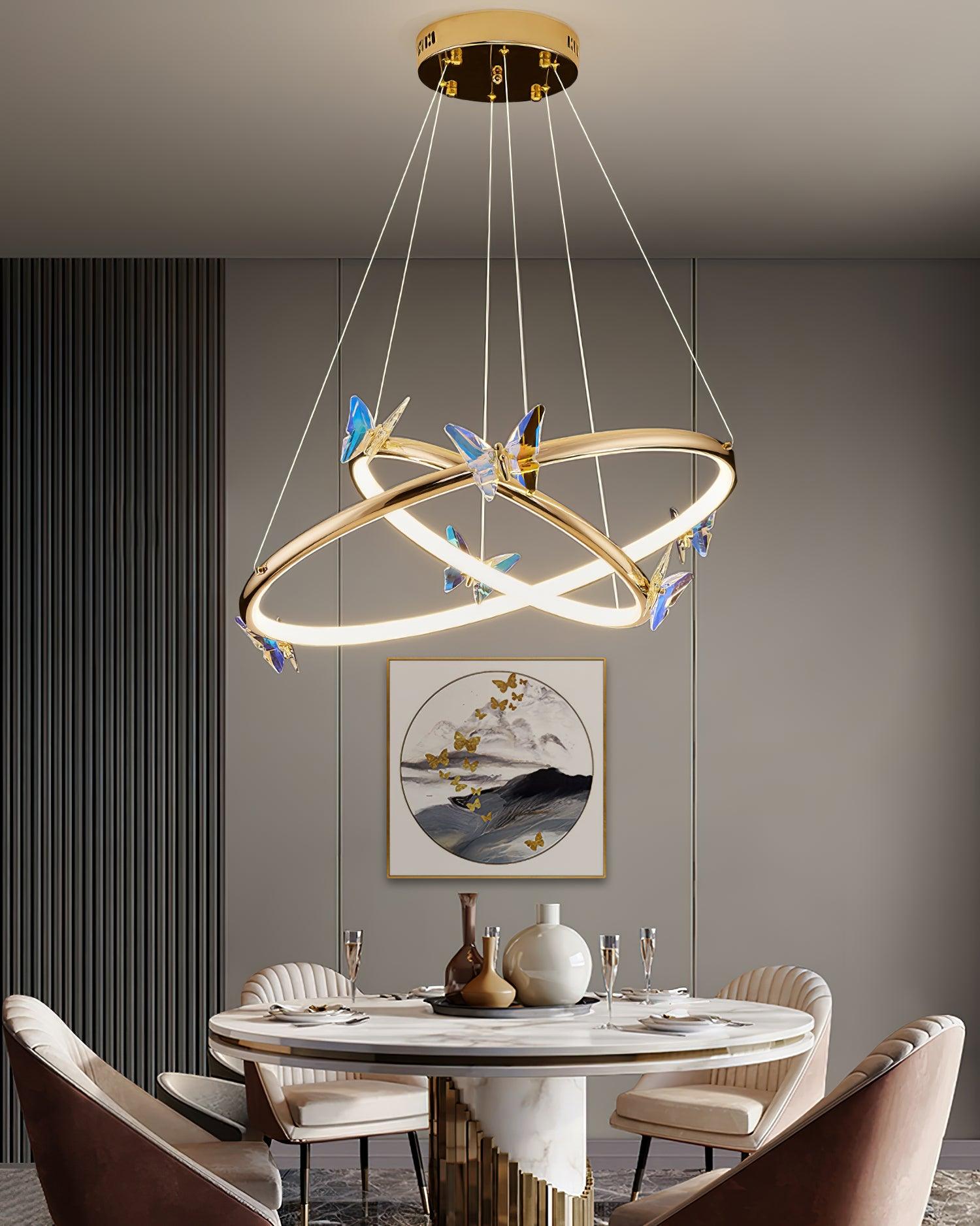 Blue Butterfly Chandelier - Letslighting