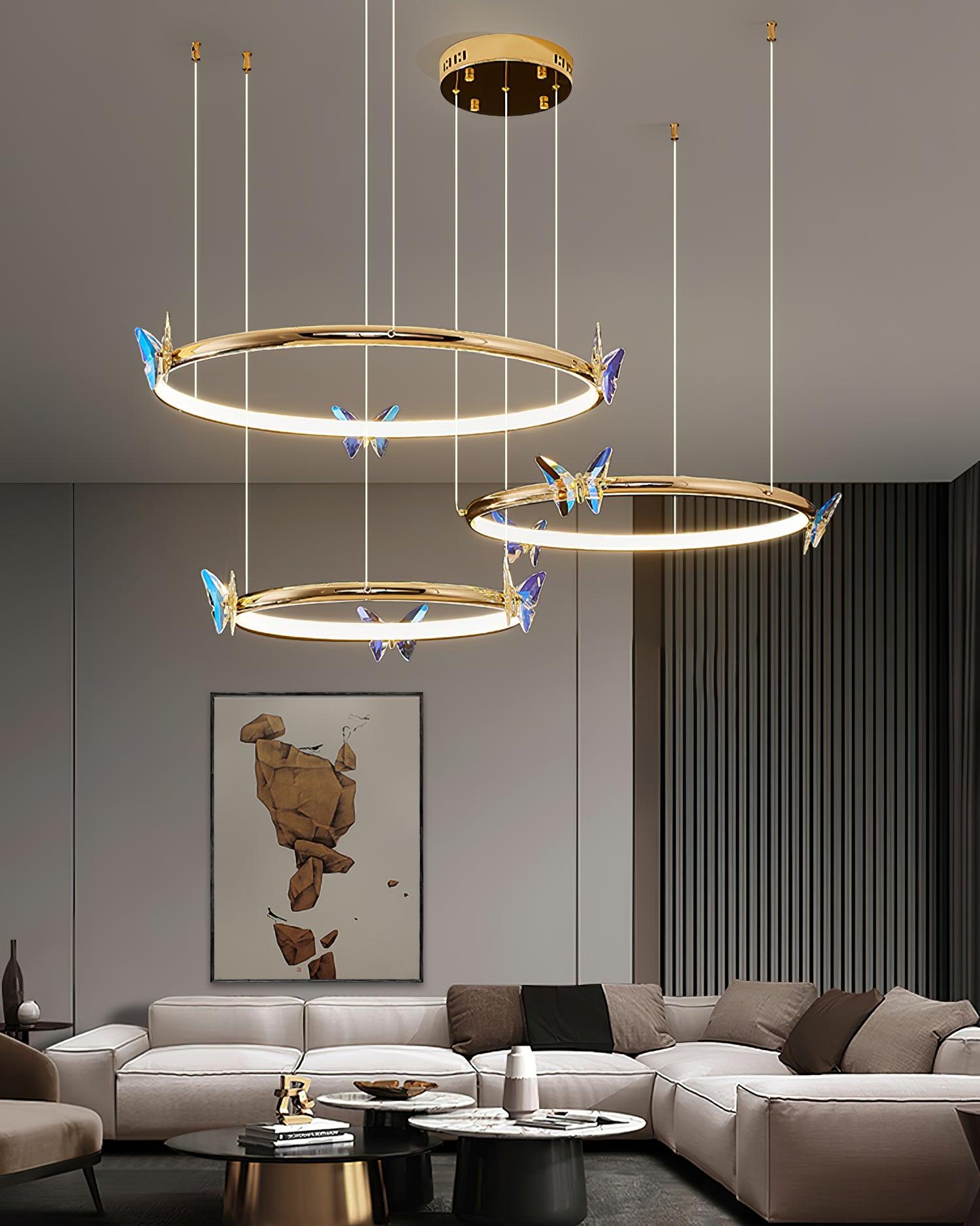 Blue Butterfly Chandelier - Letslighting