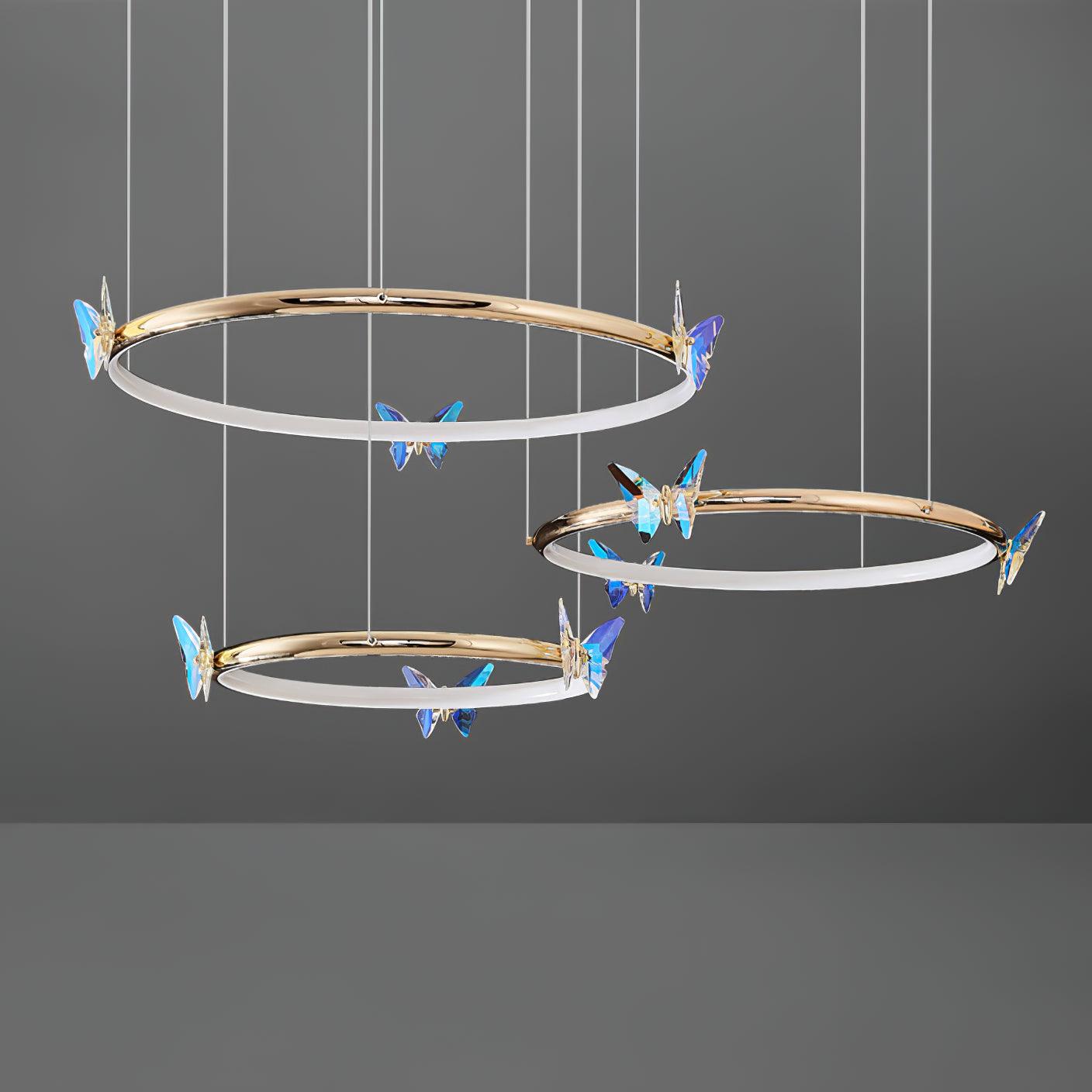 Blue Butterfly Chandelier - Letslighting