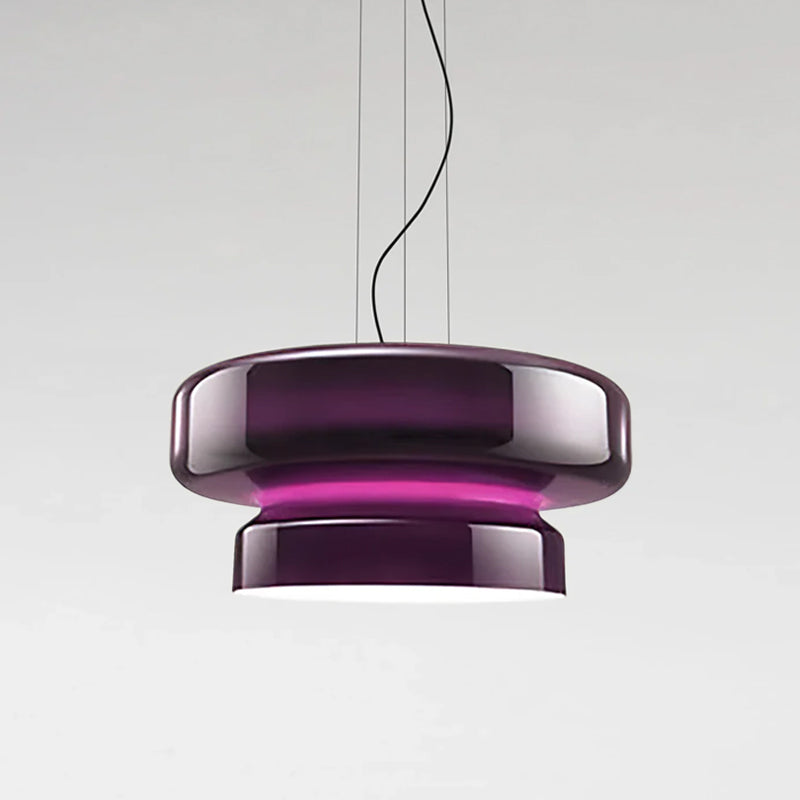 Xenuvyj Modern Minimalist Metal Glass Pendant Lamp - Lamp Copper