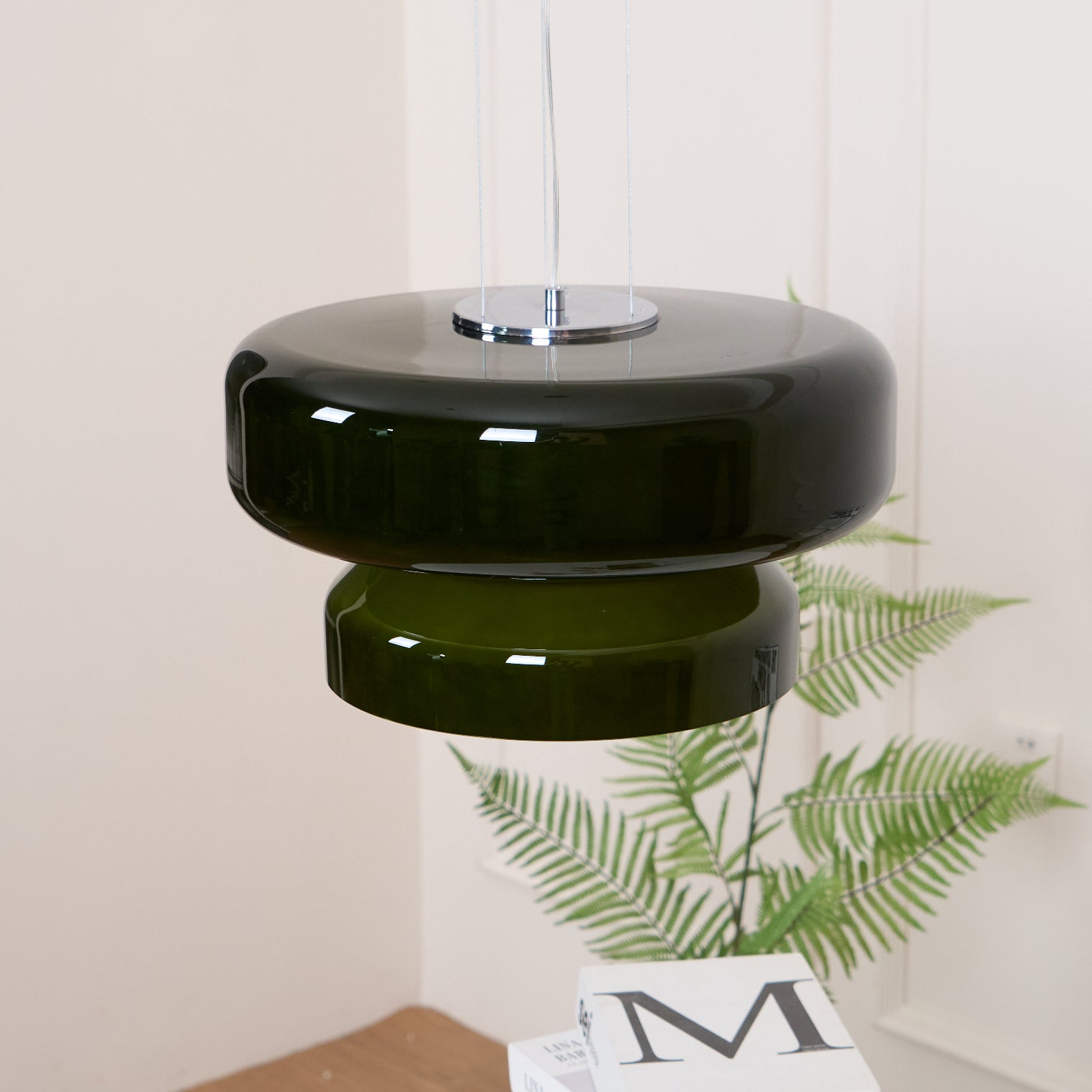 Xenuvyj Modern Minimalist Metal Glass Pendant Lamp - Lamp Copper