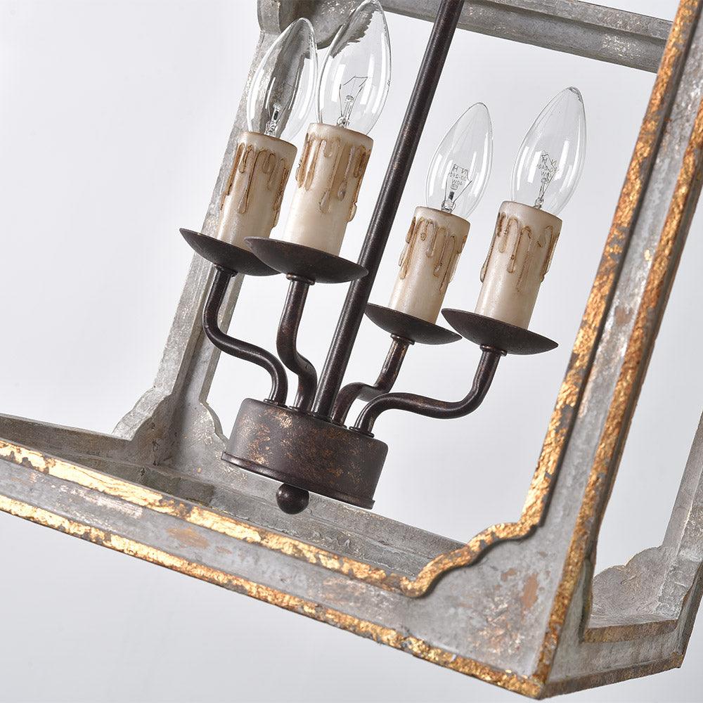 Boho Rustic Cube Chandelier - Letslighting