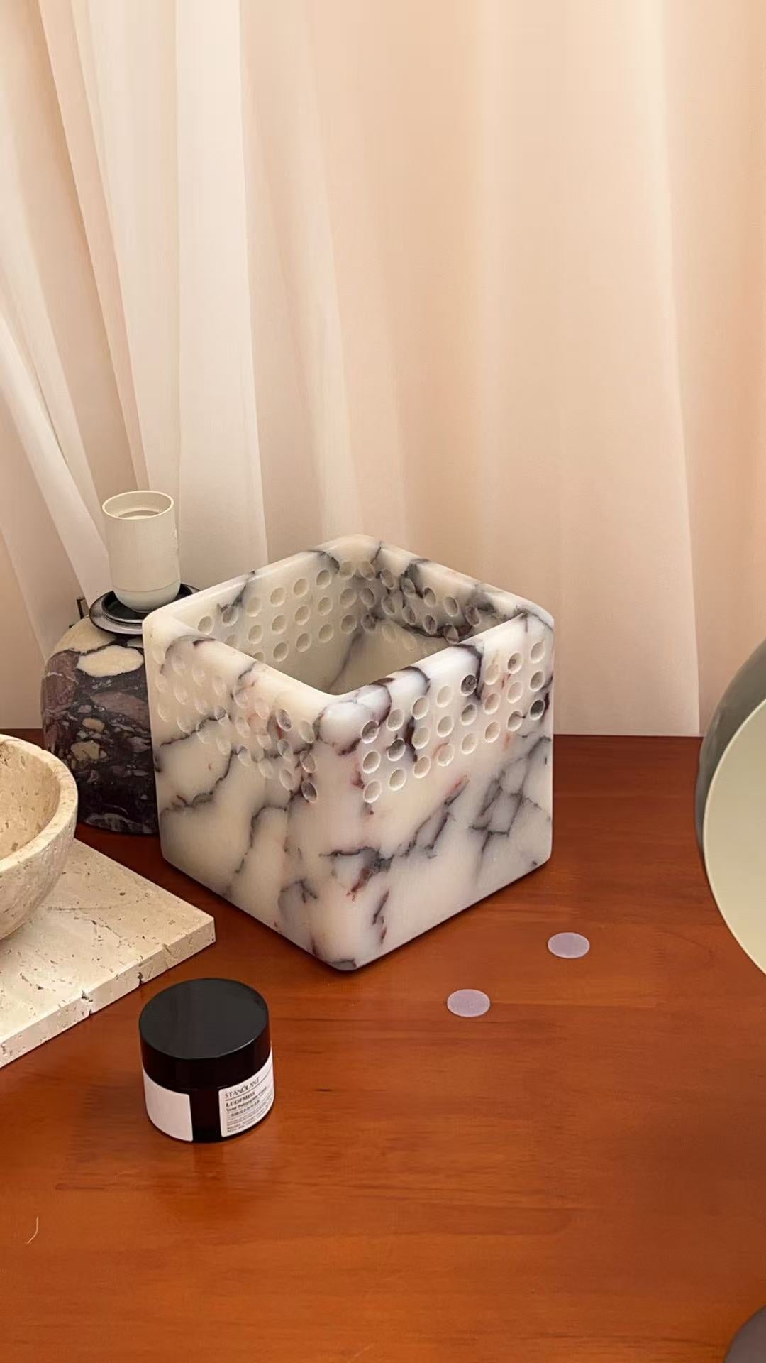 Bond Modern Minimalist Marble Ceiling Lamp - Lamp Copper