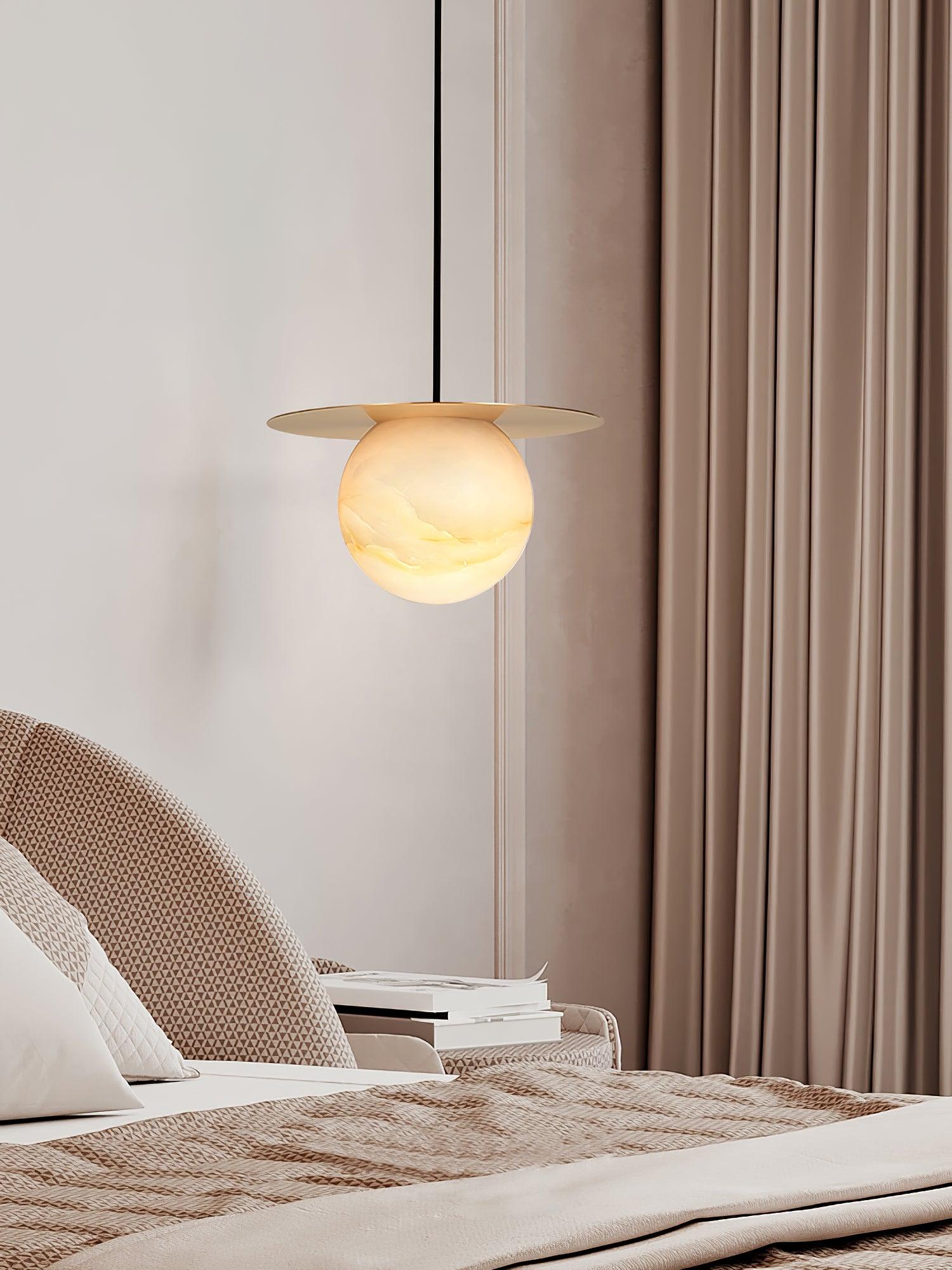 Nyvelyra Sphere Alabaster Pendant Light - Letslighting