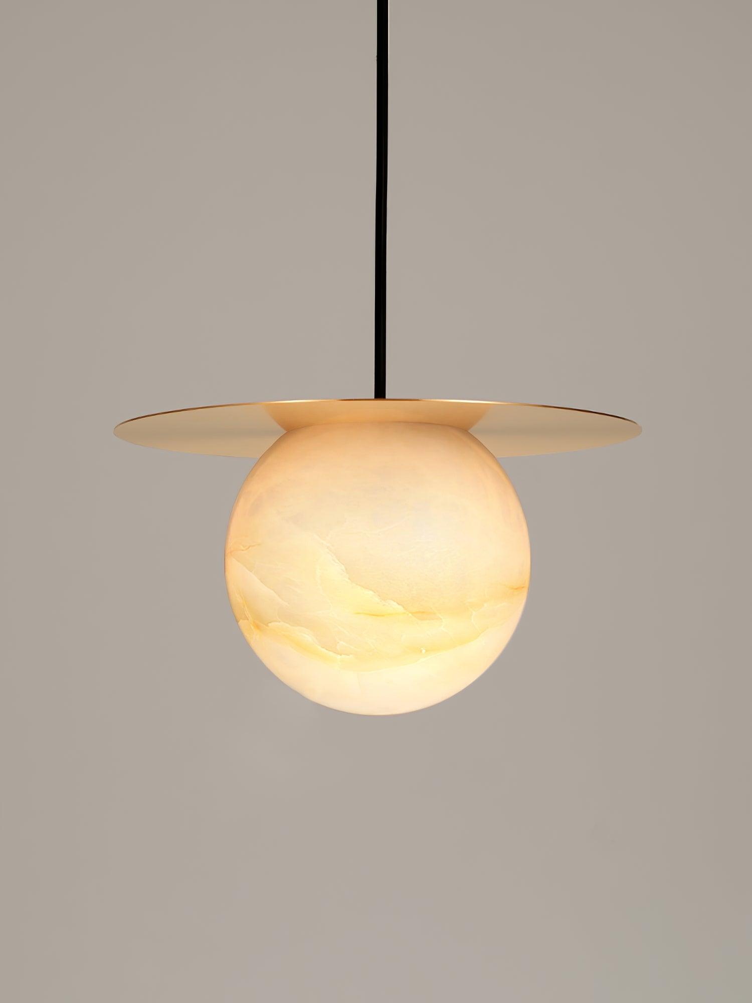 Nyvelyra Sphere Alabaster Pendant Light - Letslighting