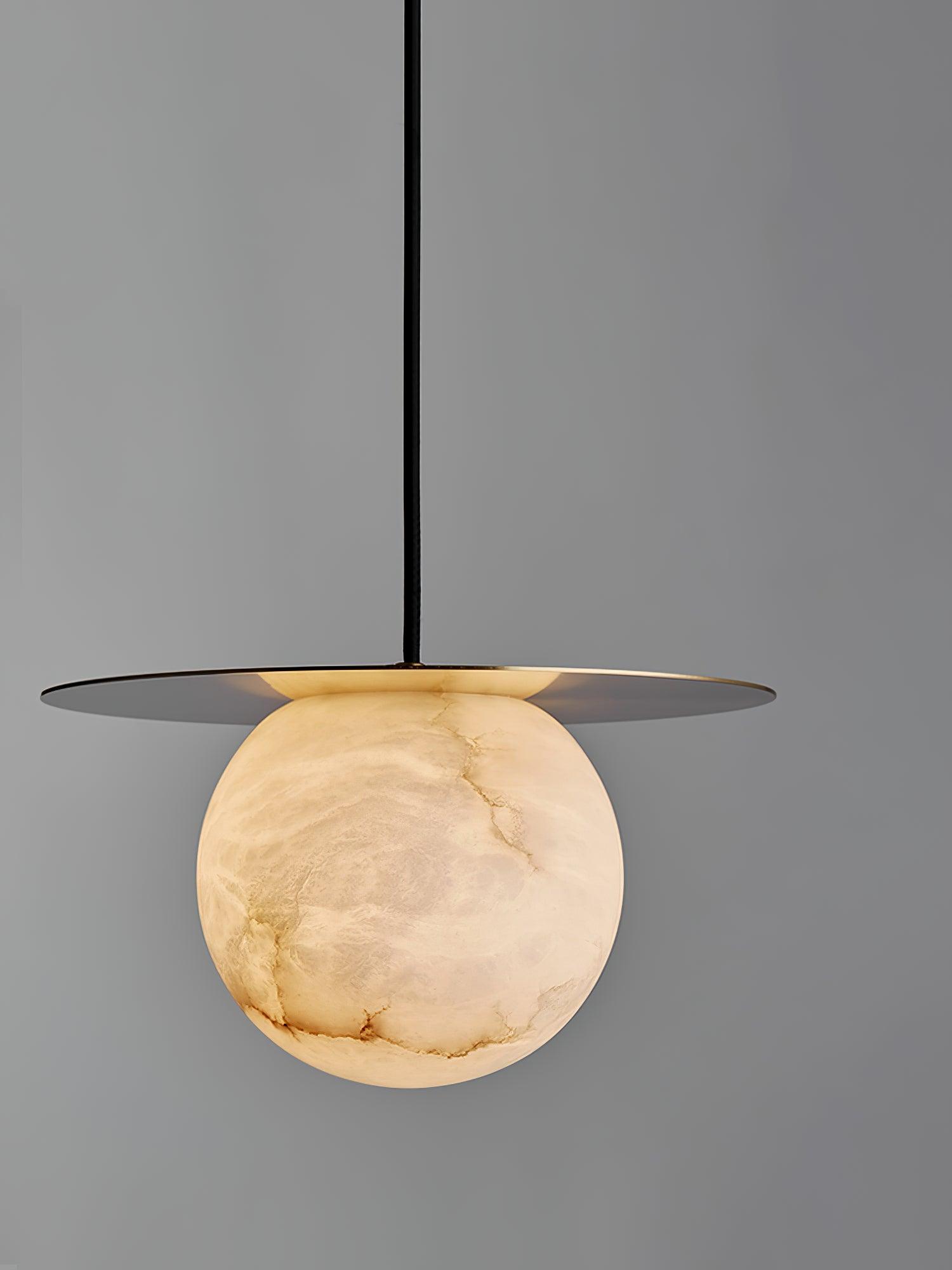 Nyvelyra Sphere Alabaster Pendant Light - Letslighting