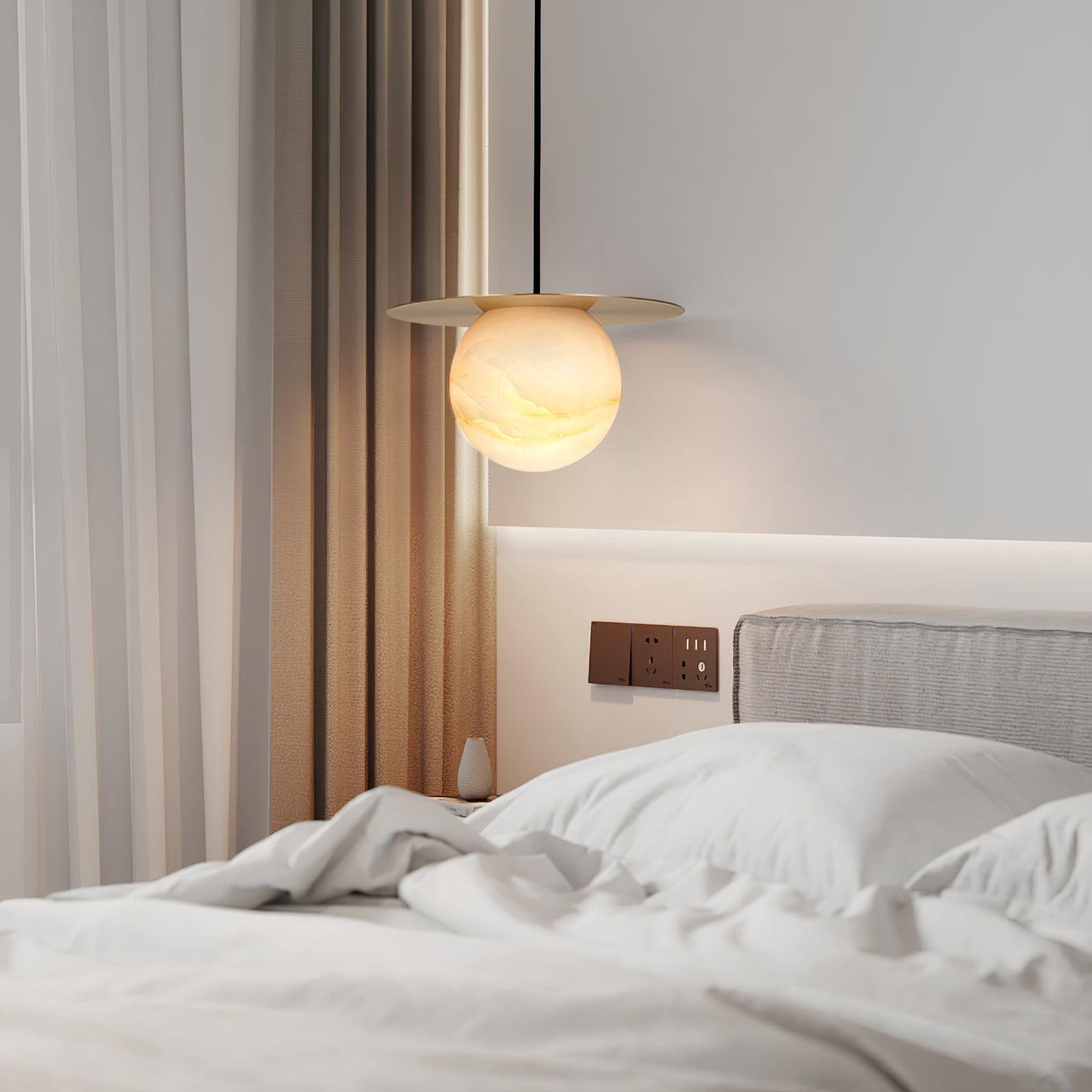 Nyvelyra Sphere Alabaster Pendant Light - Letslighting