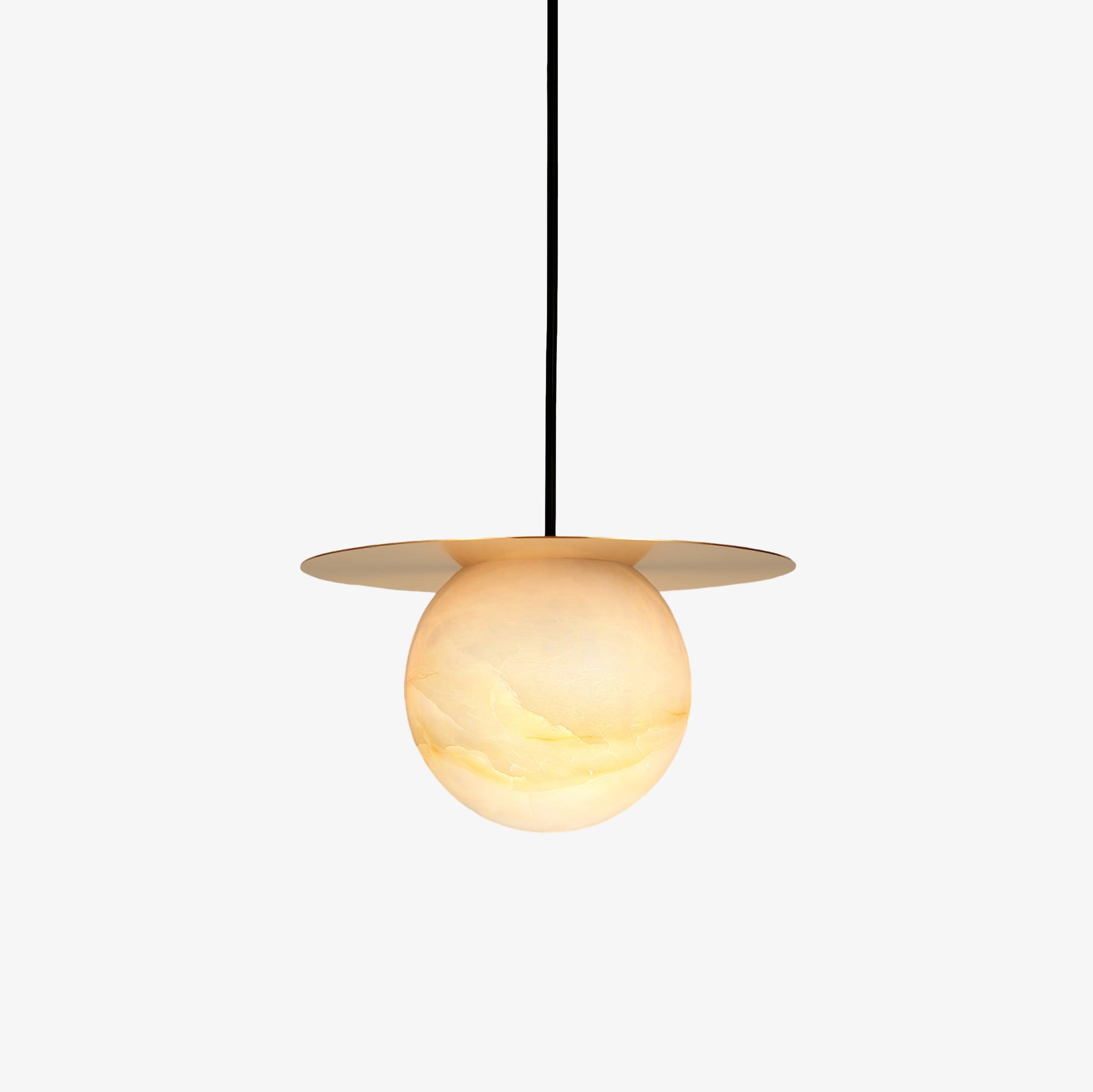 Nyvelyra Sphere Alabaster Pendant Light - Letslighting