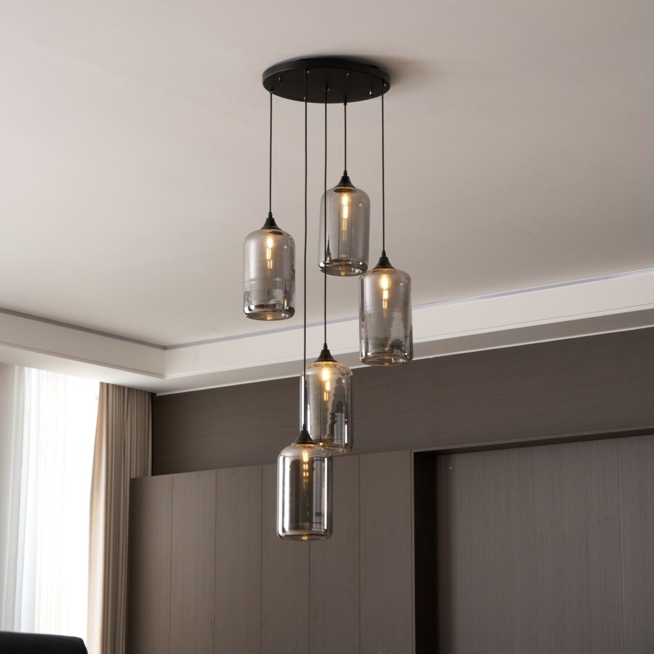 Bottle Glass Pendant Light - Letslighting