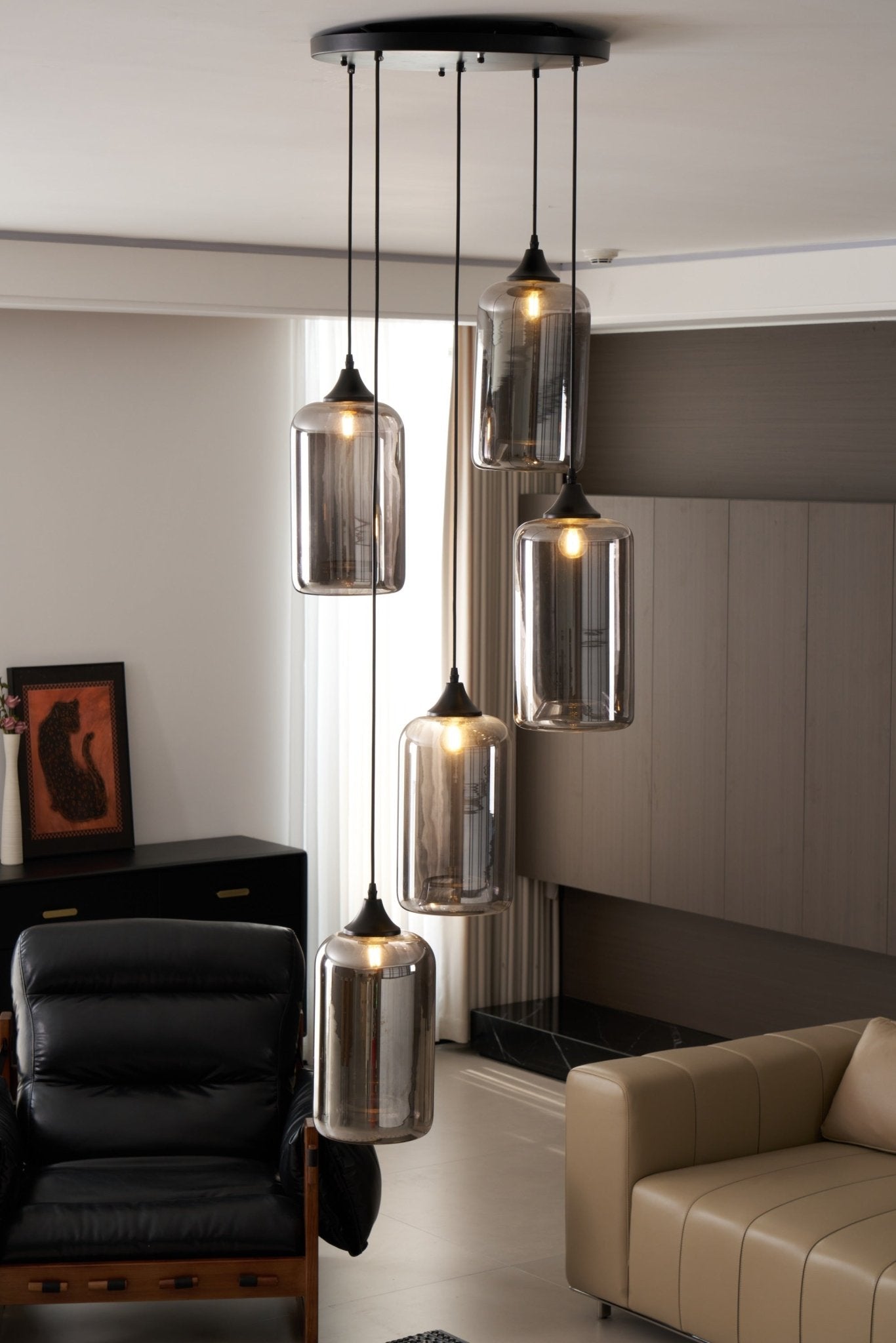 Bottle Glass Pendant Light - Letslighting