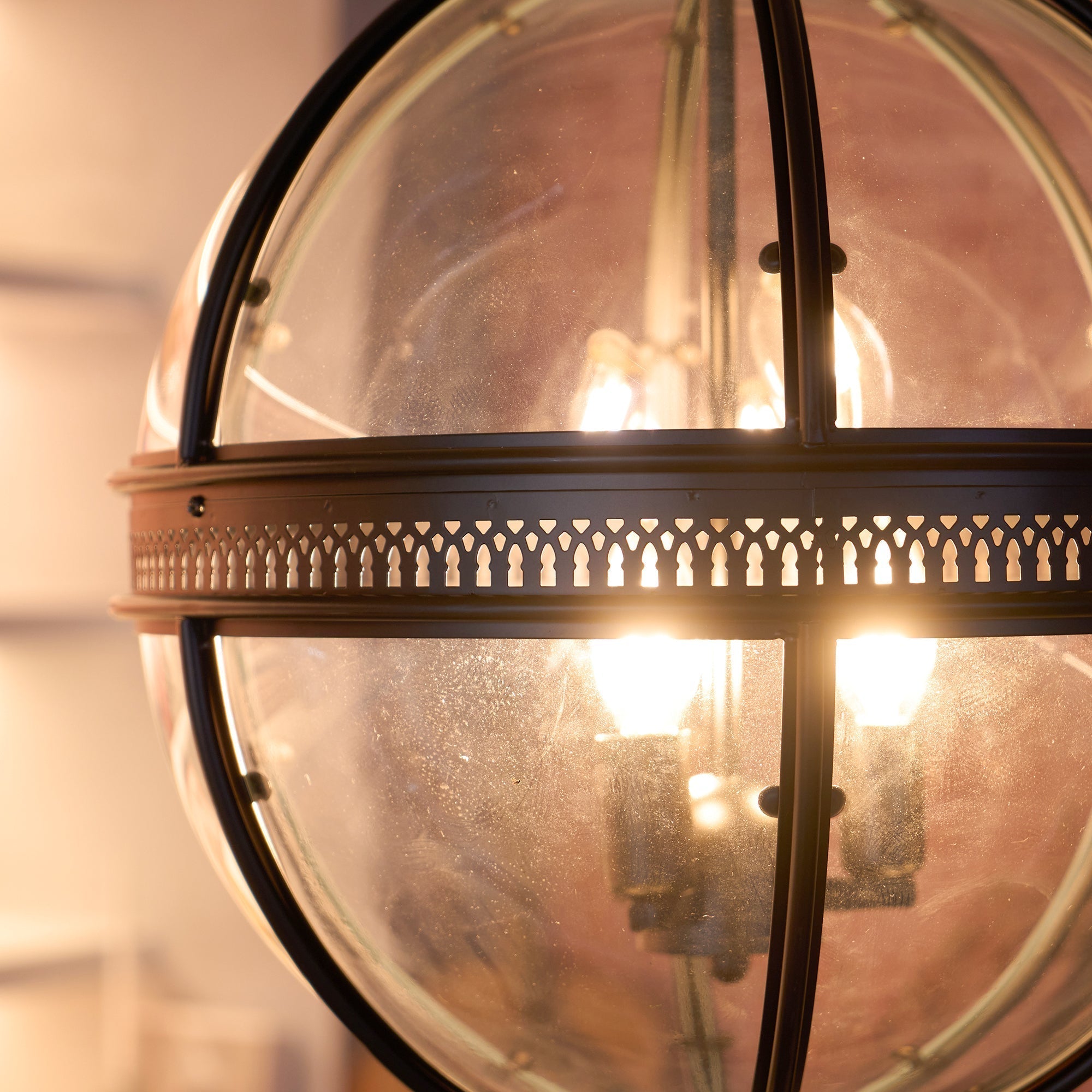 Epoch Lámpara Colgante Retro Braeden de Vidrio