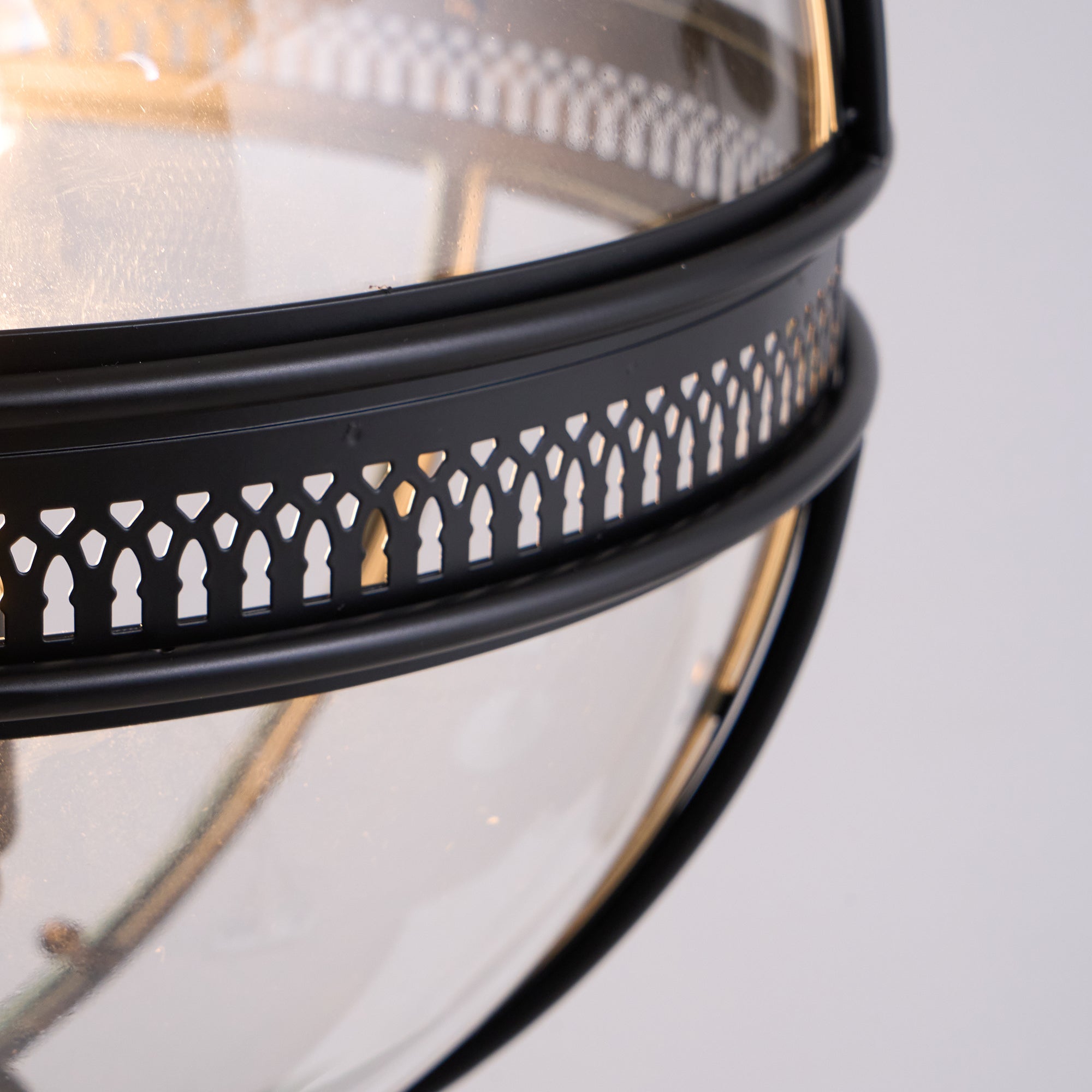 Epoch Lámpara Colgante Retro Braeden de Vidrio