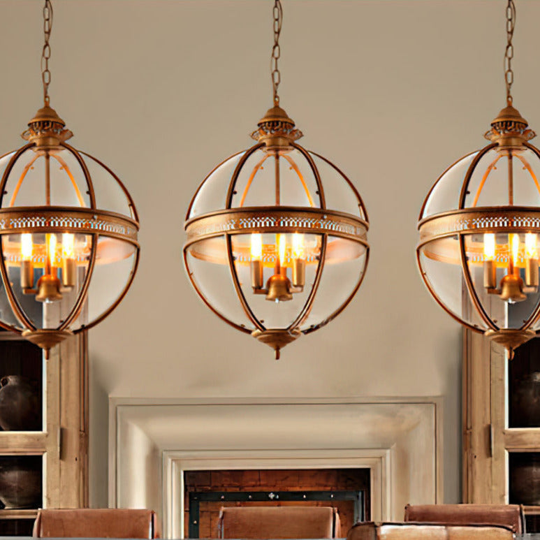 Epoch Lámpara Colgante Retro Braeden de Vidrio