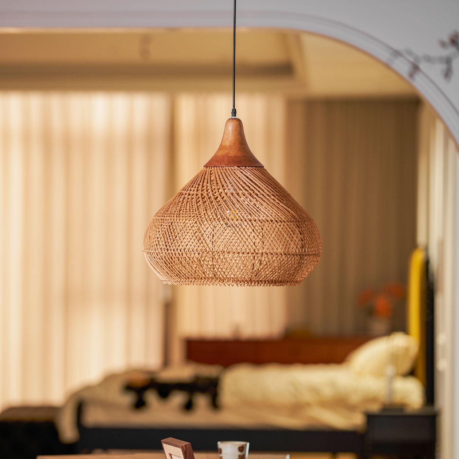 Braided Rattan Pendant Lamp - Letslighting