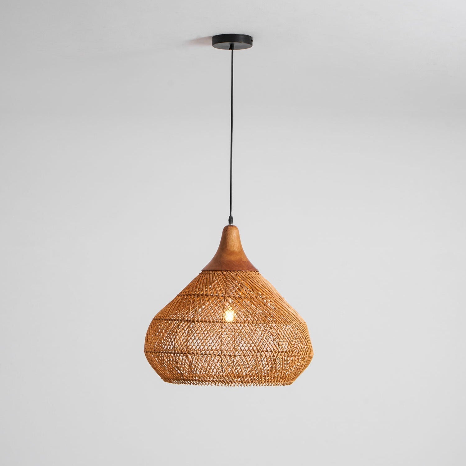 Braided Rattan Pendant Lamp - Letslighting