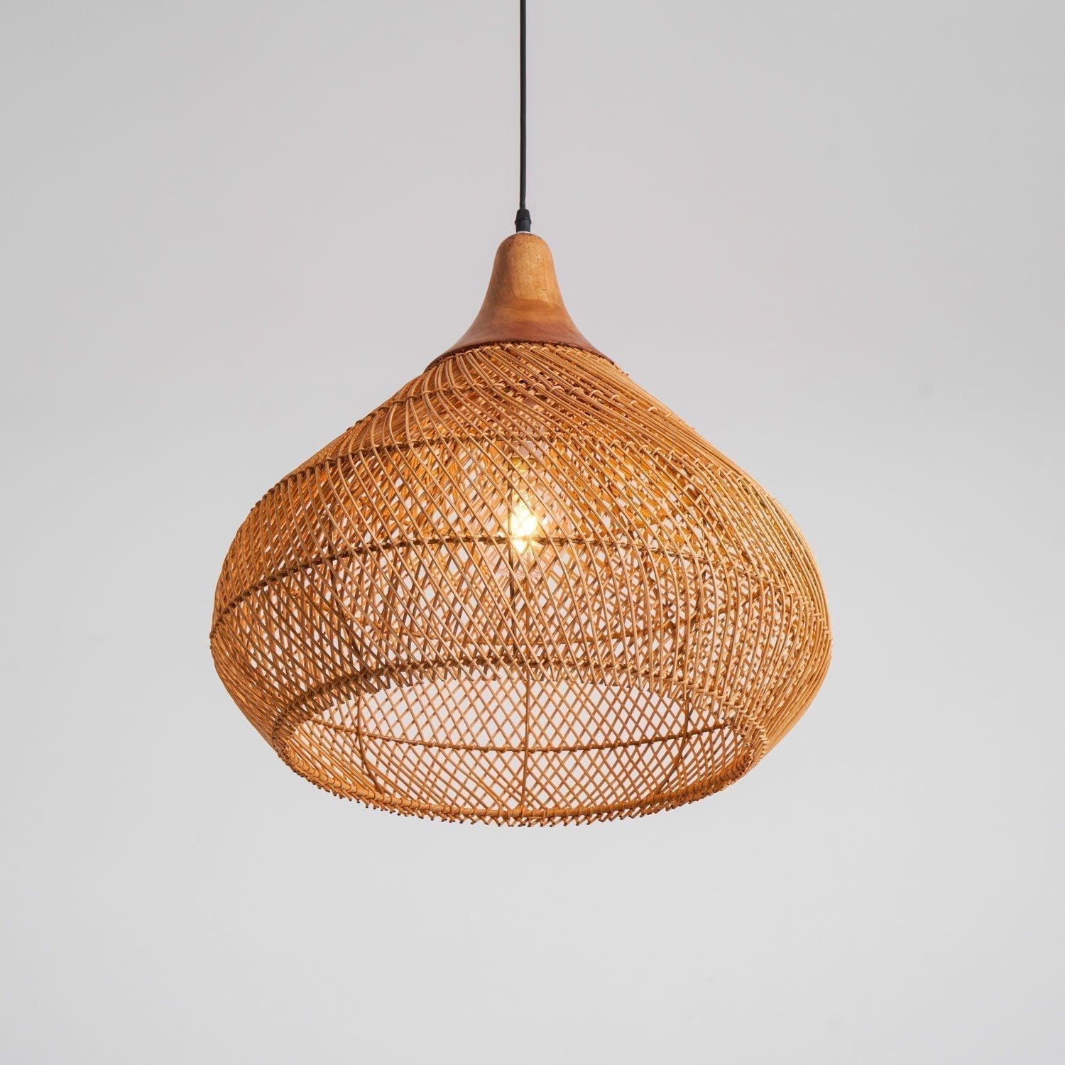 Braided Rattan Pendant Lamp - Letslighting