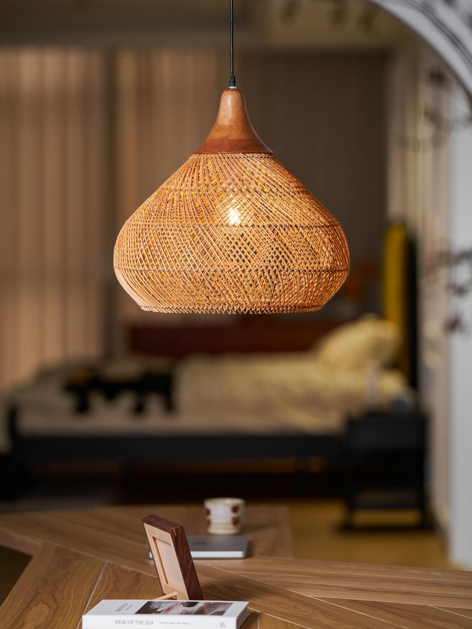 Braided Rattan Pendant Lamp - Letslighting