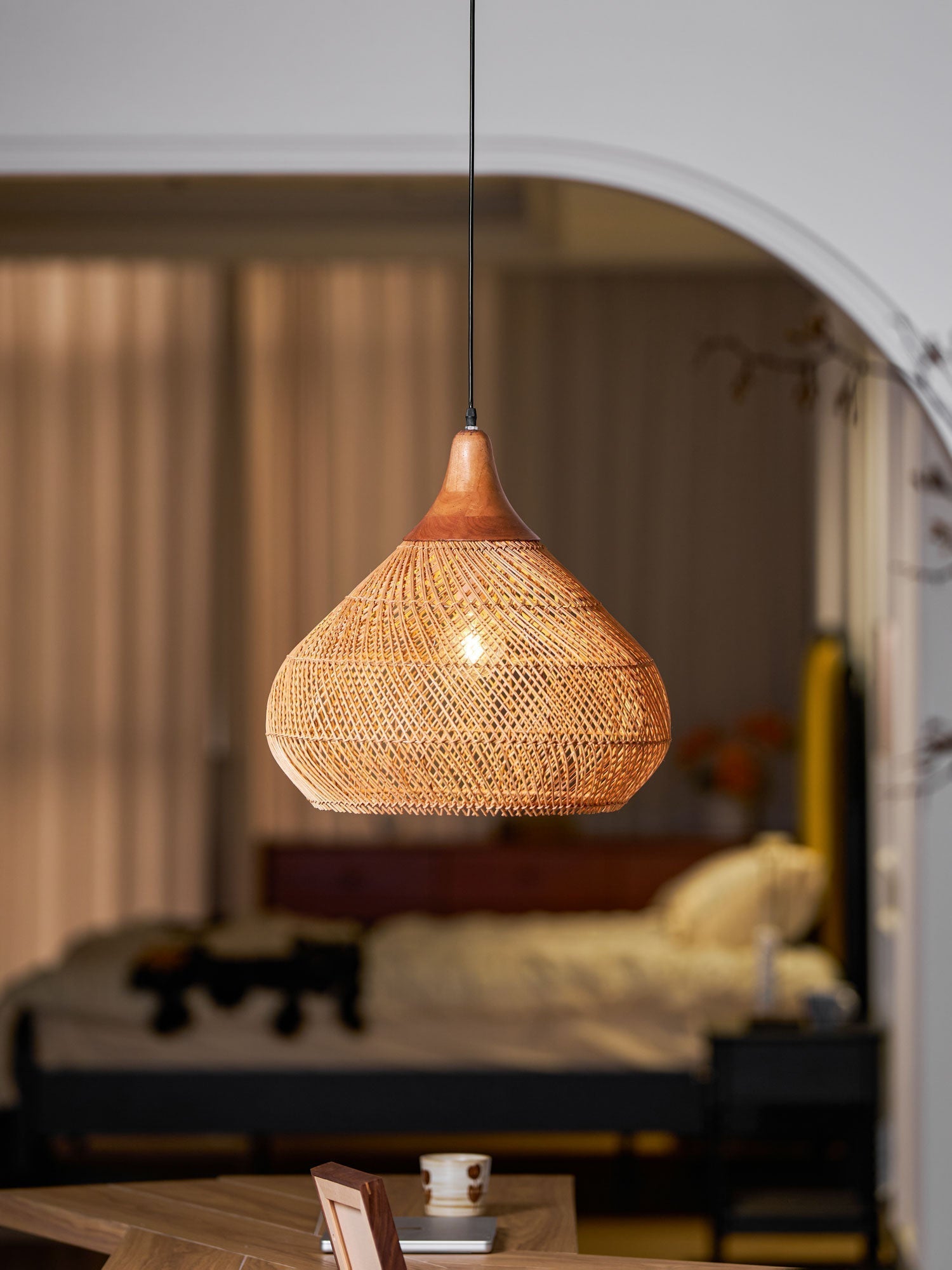 Braided Rattan Pendant Lamp - Letslighting