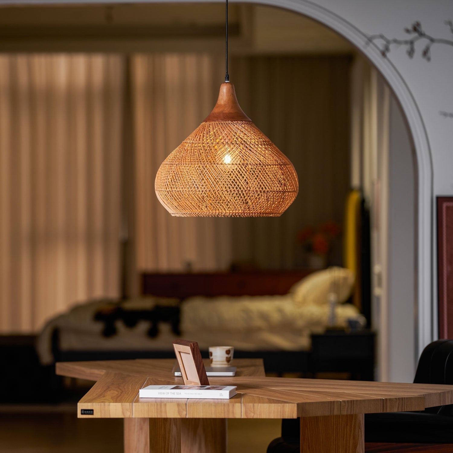 Braided Rattan Pendant Lamp - Letslighting