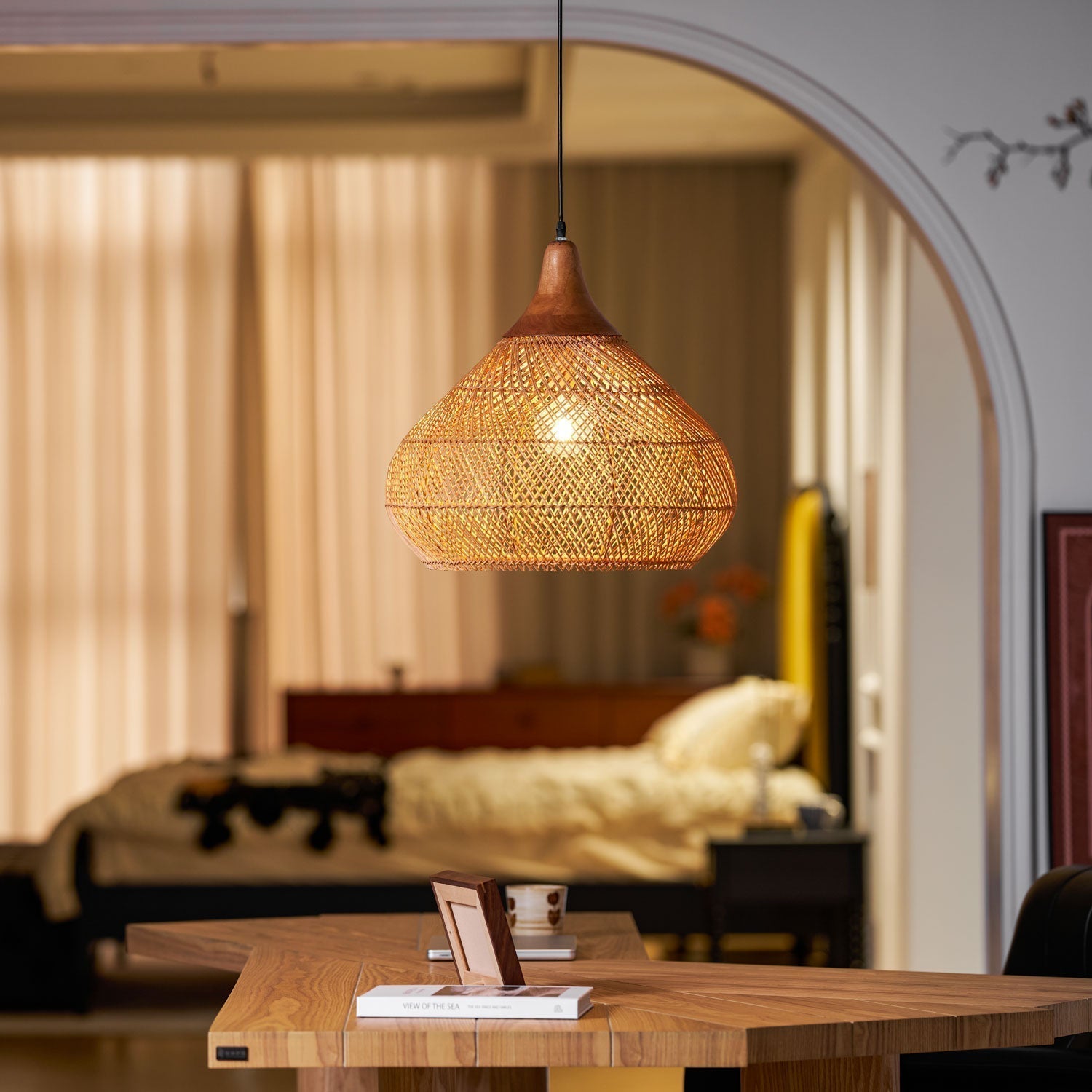 Braided Rattan Pendant Lamp - Letslighting