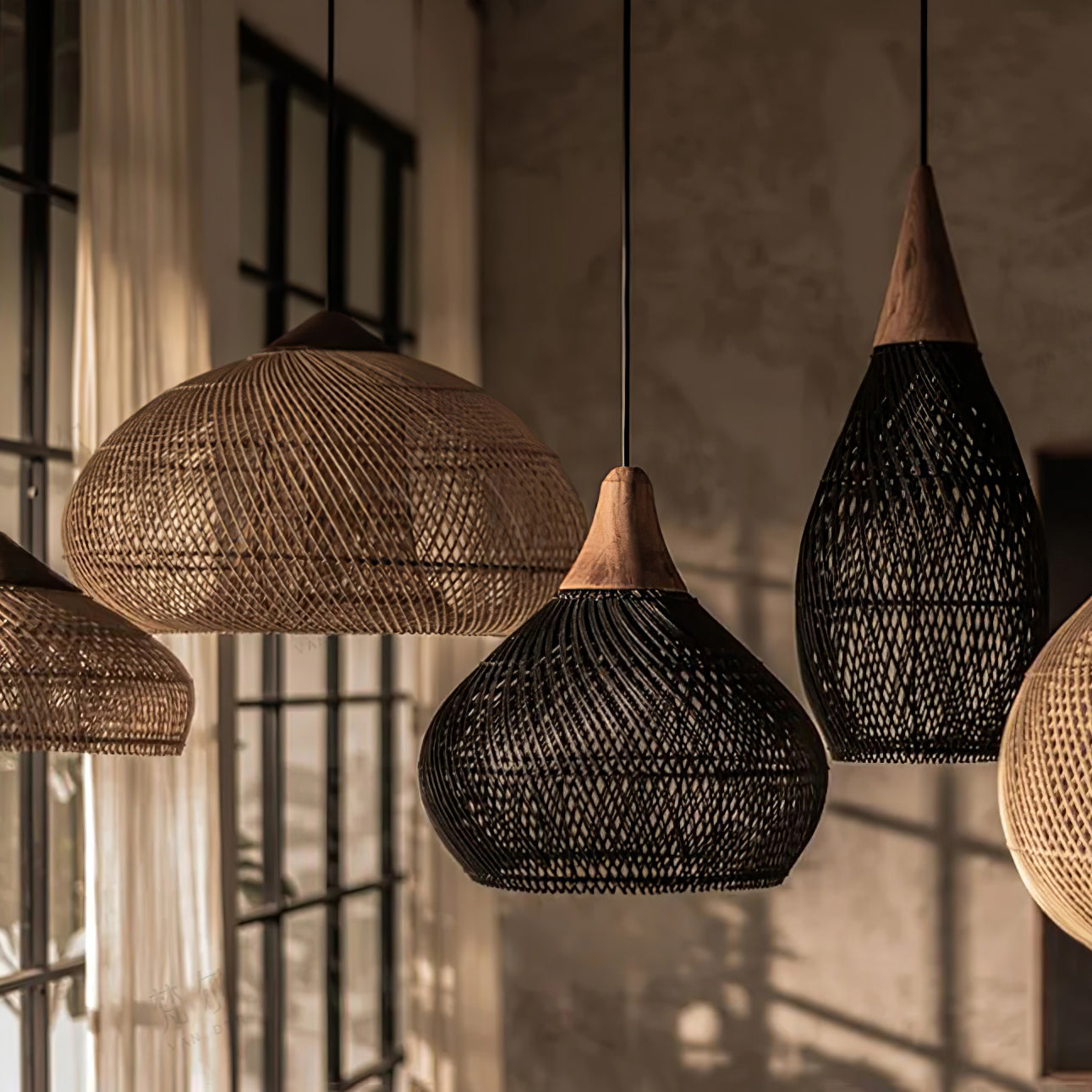 Braided Rattan Pendant Lamp - Letslighting