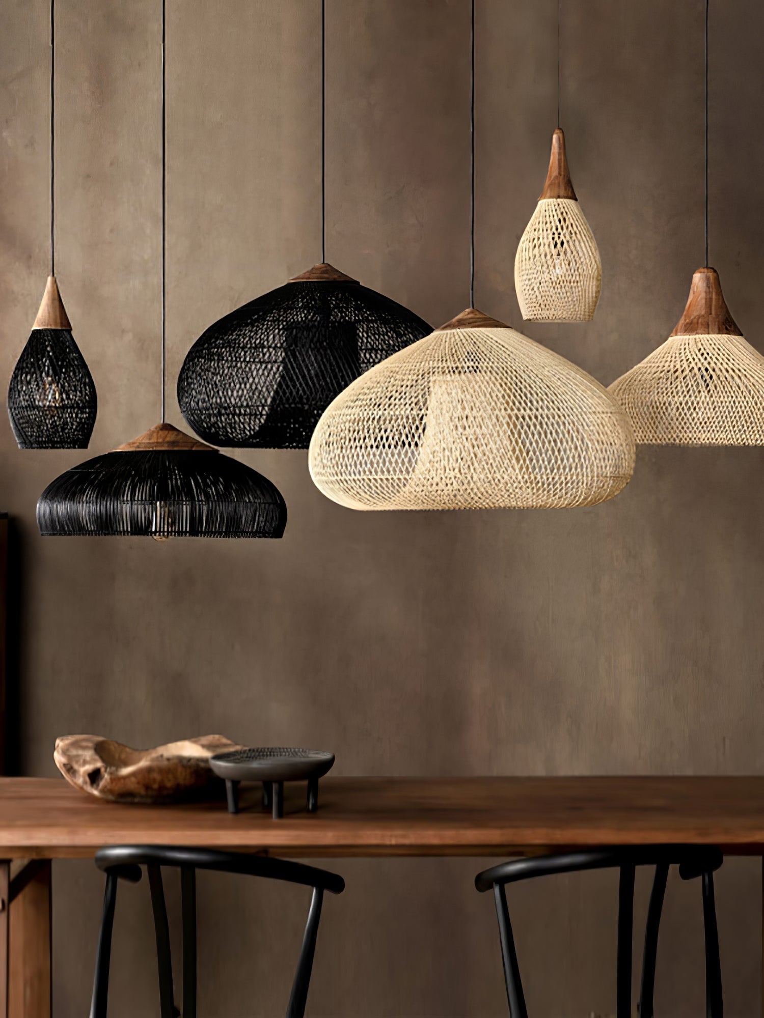 Braided Rattan Pendant Lamp - Letslighting