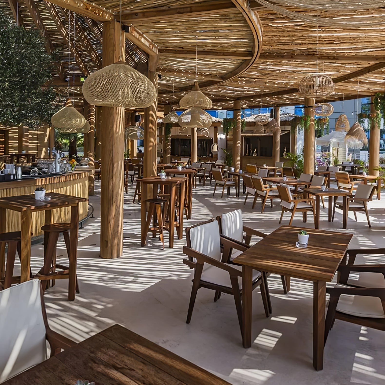 Ritta Lámpara Colgante de Ratán Trenzado para Sala de Estar