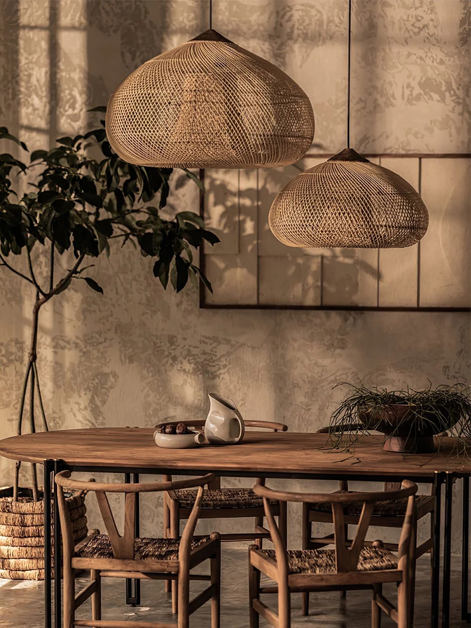Braided Rattan Pendant Lamp - Letslighting