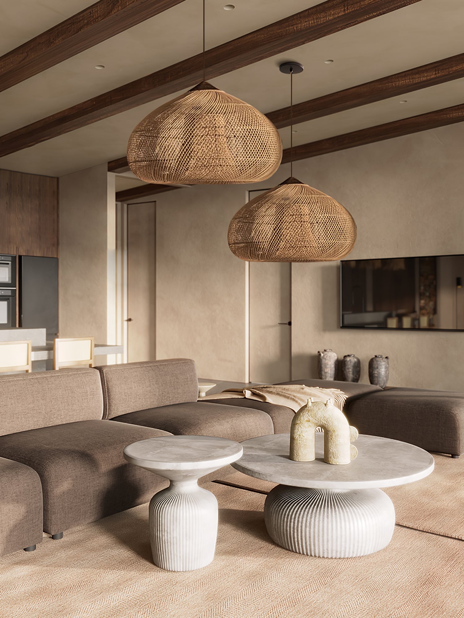 Braided Rattan Pendant Lamp - Letslighting