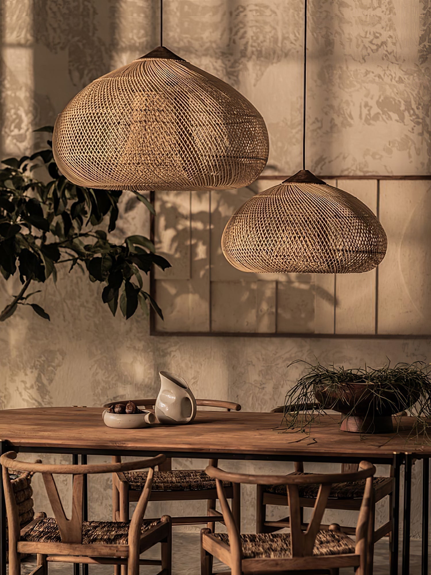 Braided Rattan Pendant Lamp - Letslighting