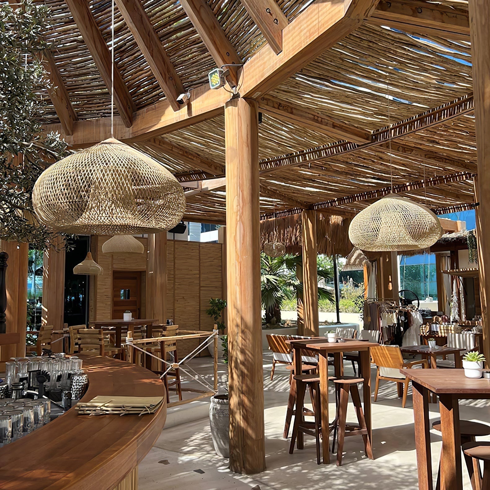 Ritta Lámpara Colgante de Ratán Trenzado para Sala de Estar