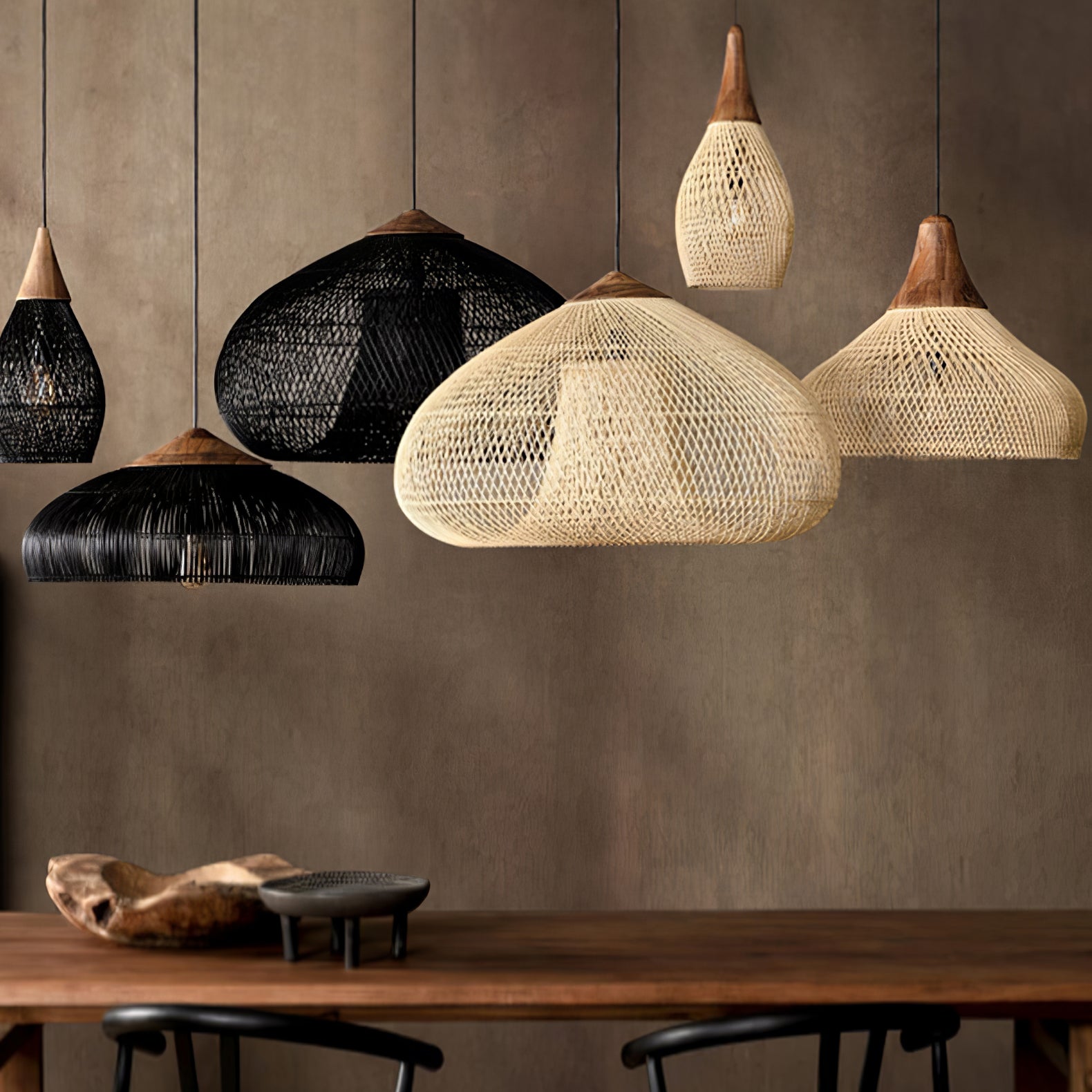 Braided Rattan Pendant Lamp - Letslighting