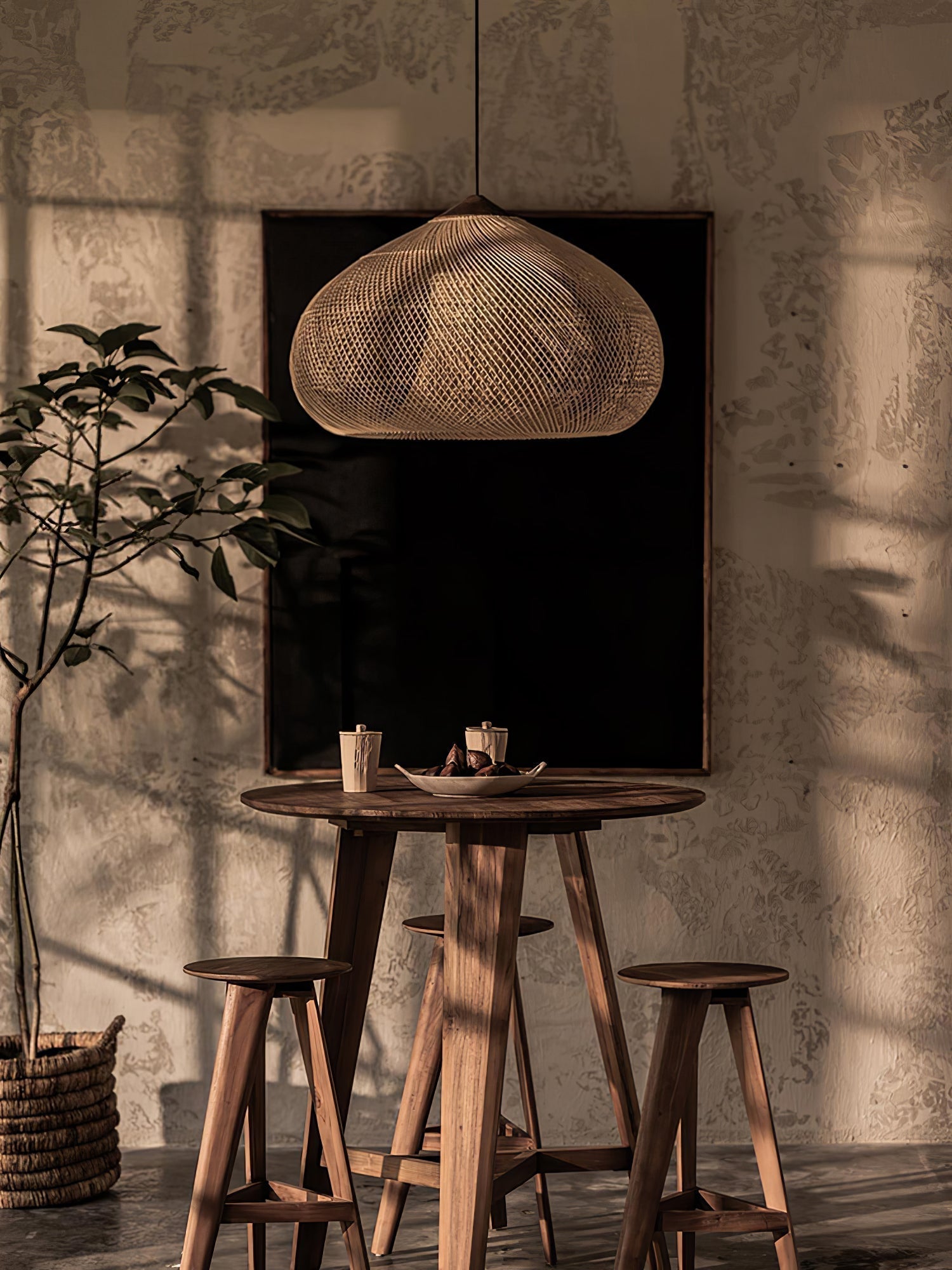 Braided Rattan Pendant Lamp - Letslighting