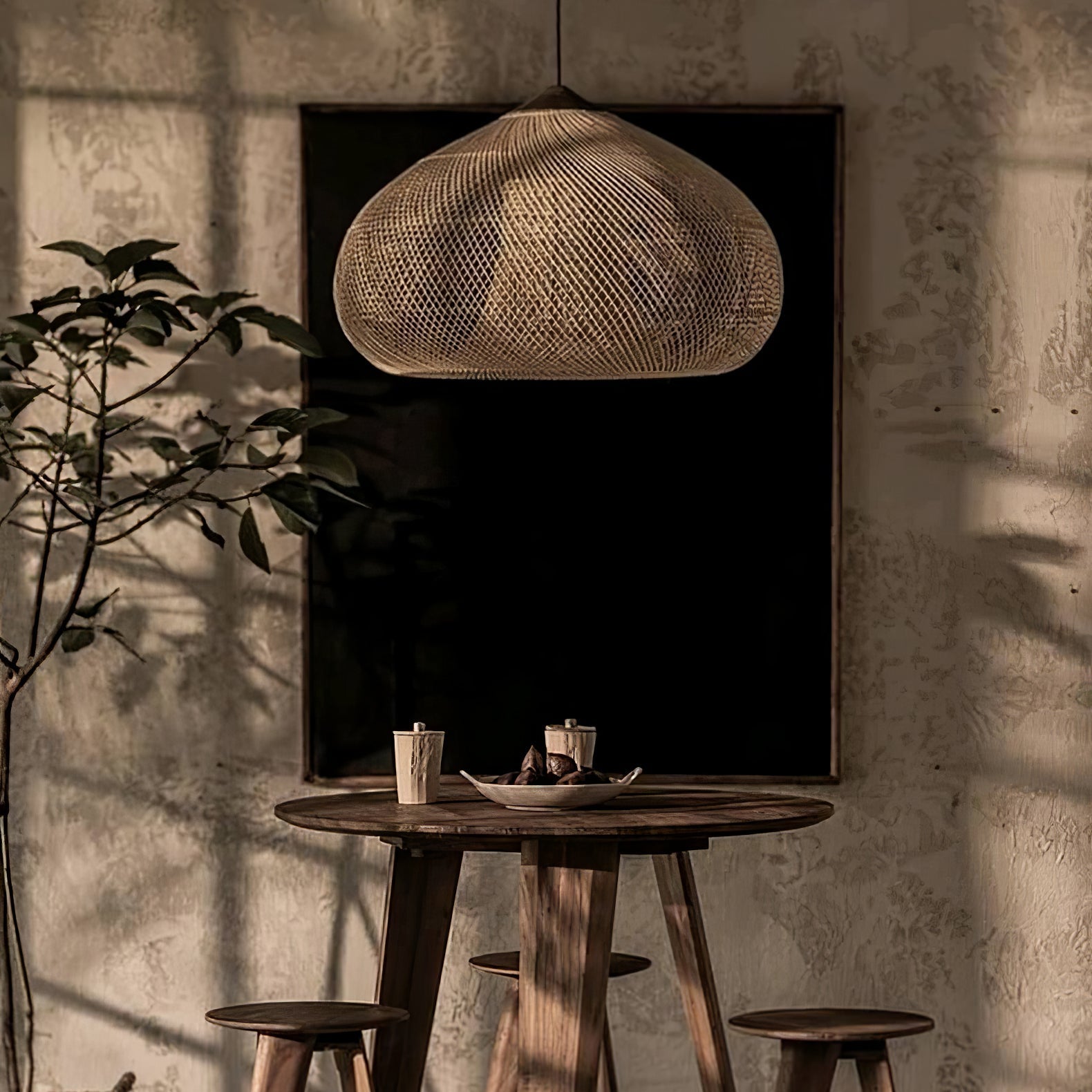 Braided Rattan Pendant Lamp - Letslighting