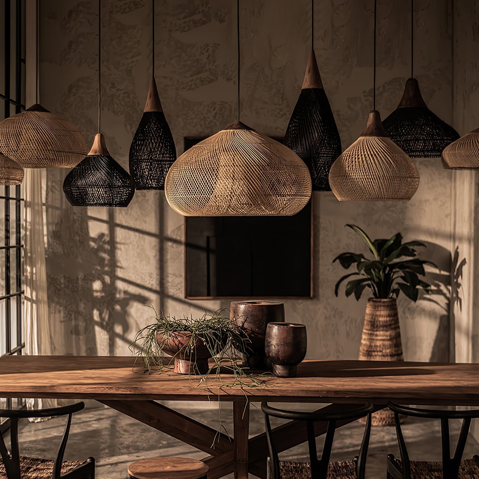 Braided Rattan Pendant Lamp - Letslighting