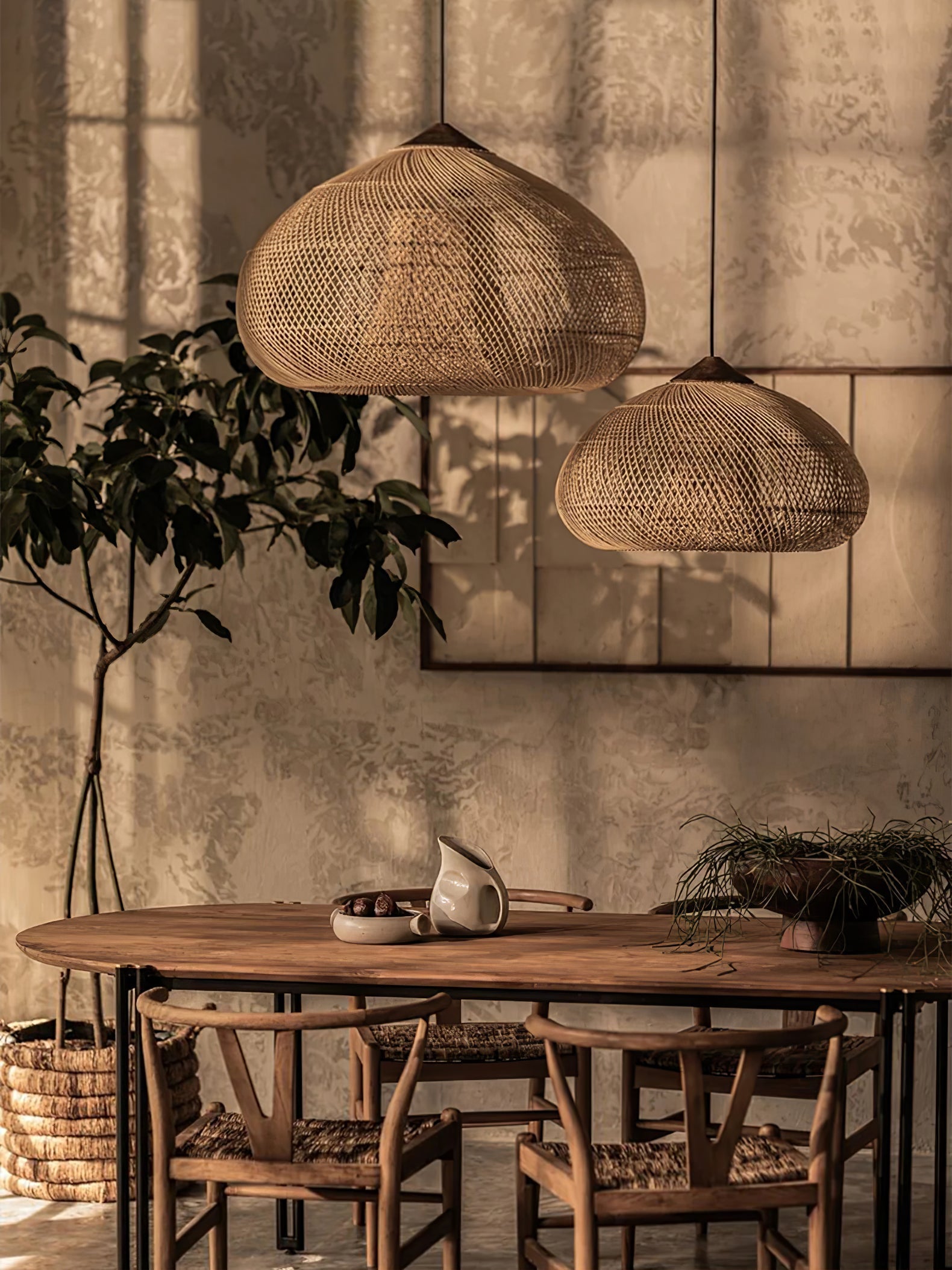 Braided Rattan Pendant Lamp - Letslighting