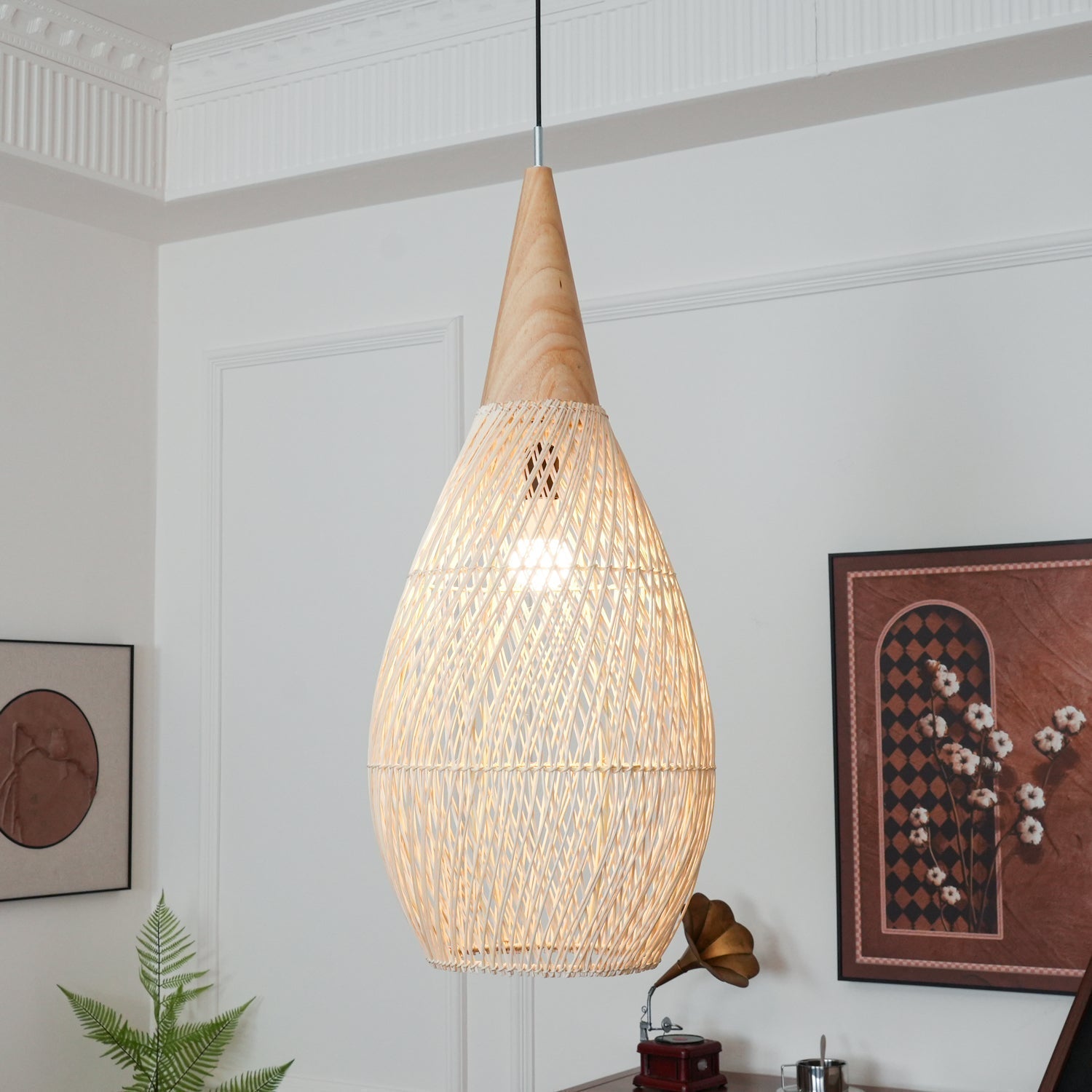 Braided Rattan Pendant Lamp - Letslighting