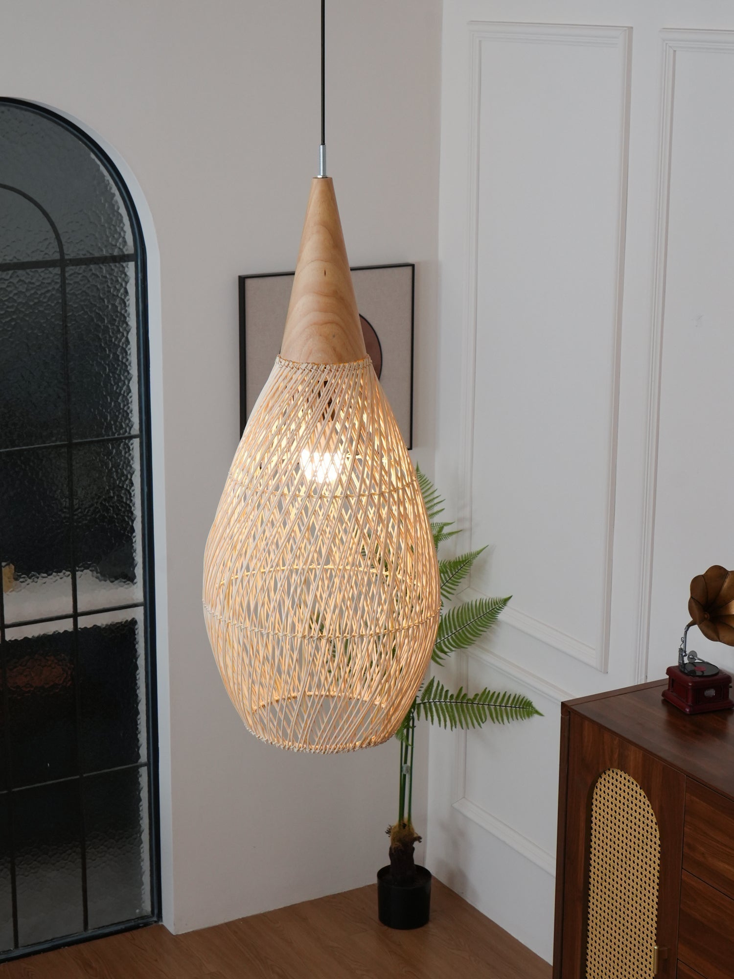 Braided Rattan Pendant Lamp - Letslighting