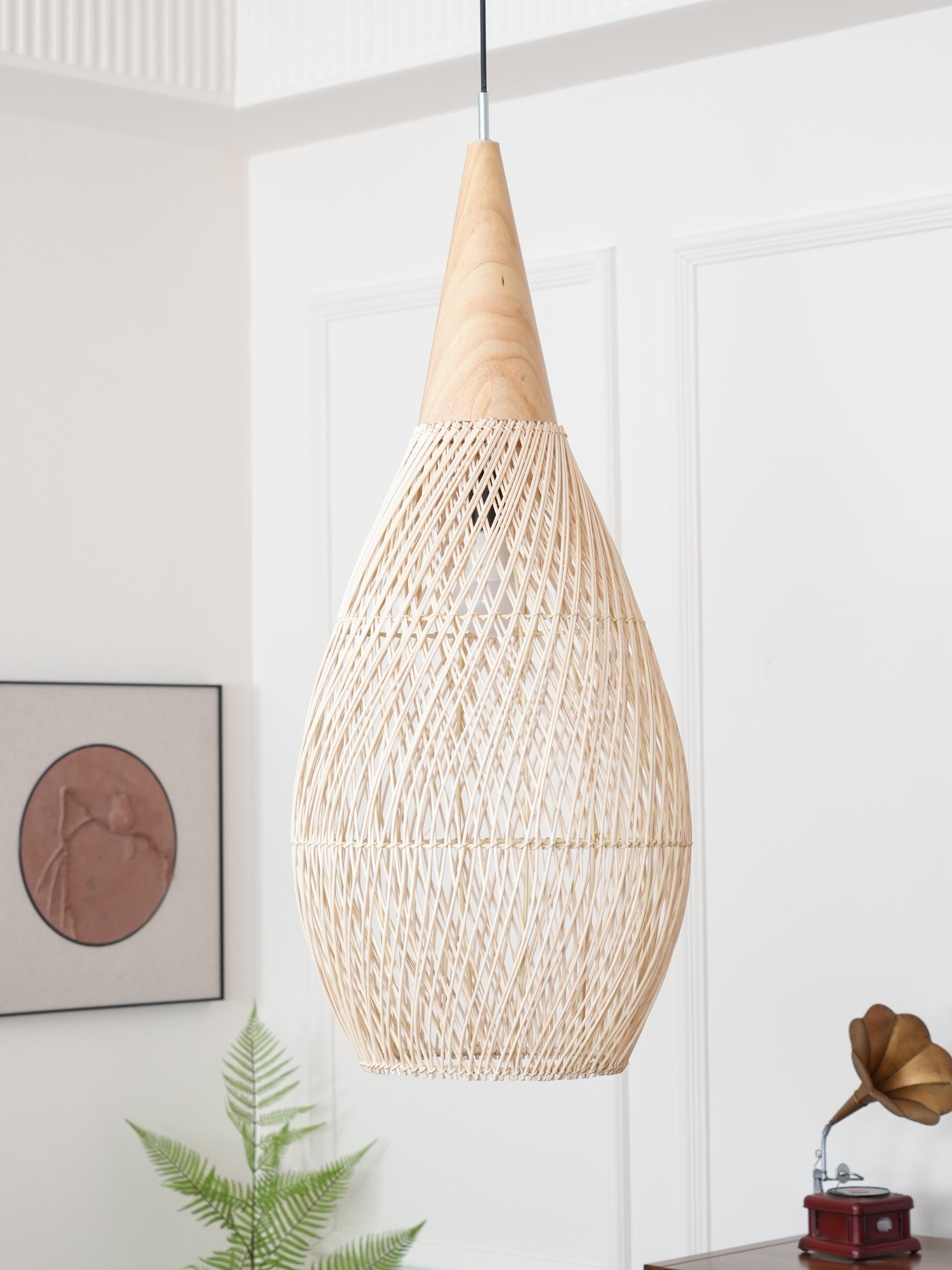 Braided Rattan Pendant Lamp - Letslighting