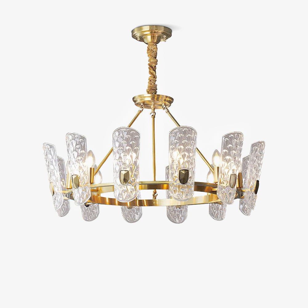 Brass Central Chandelier - Letslighting