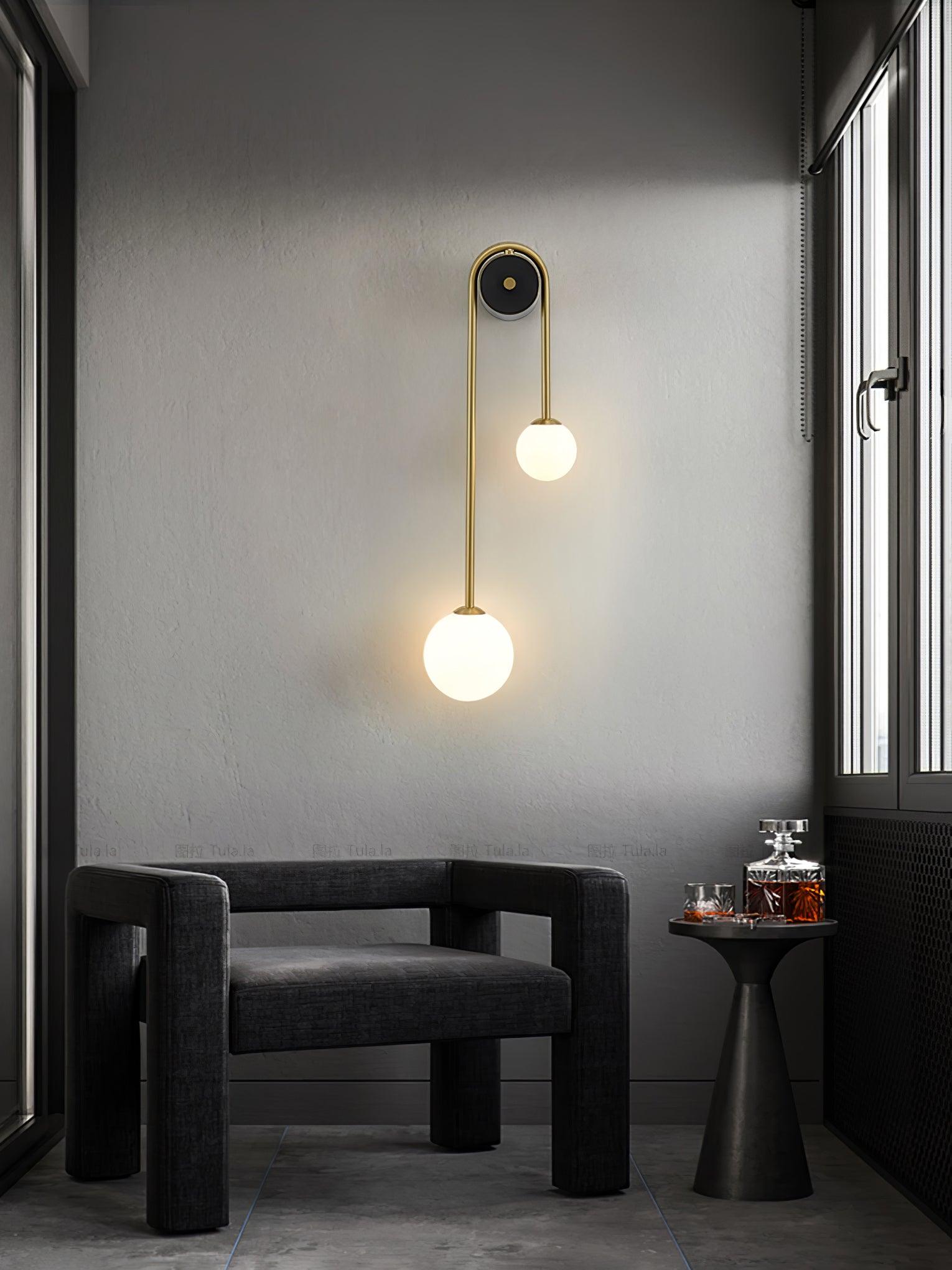 Brass Arc Wall Light - Letslighting