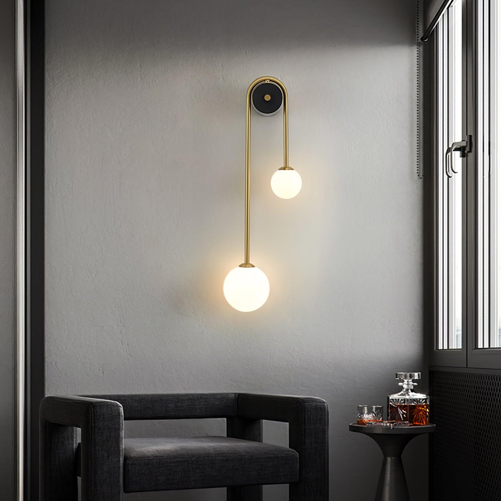 Brass Arc Wall Light - Letslighting