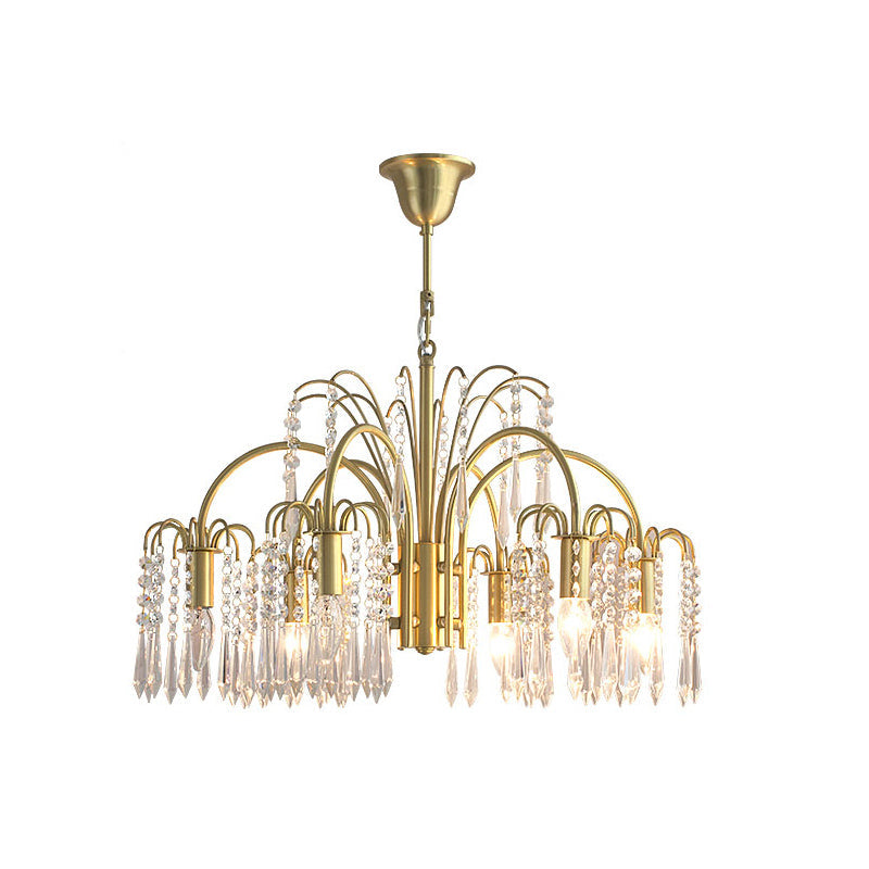 Voyant Premium Luxury Candle Crystal Chandelier - Lamp Copper