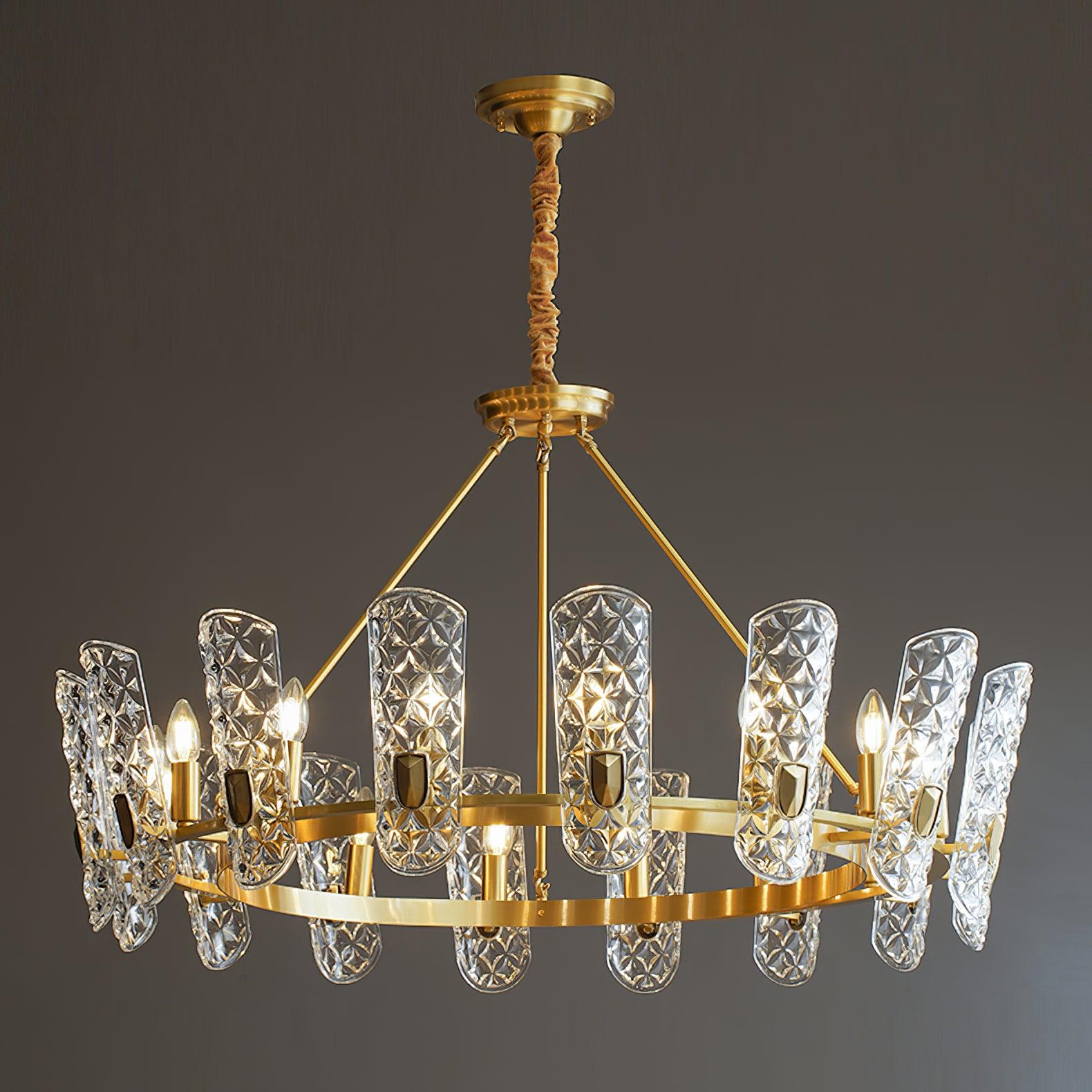 Brass Central Chandelier - Letslighting