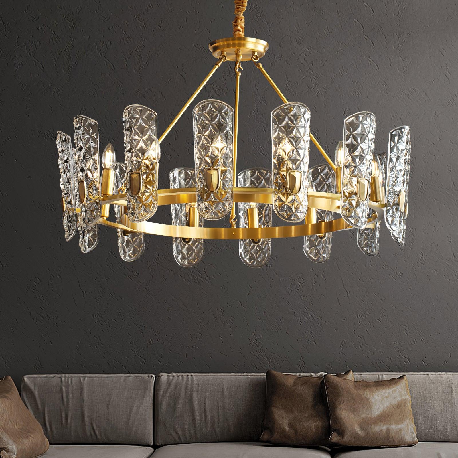 Brass Central Chandelier - Letslighting