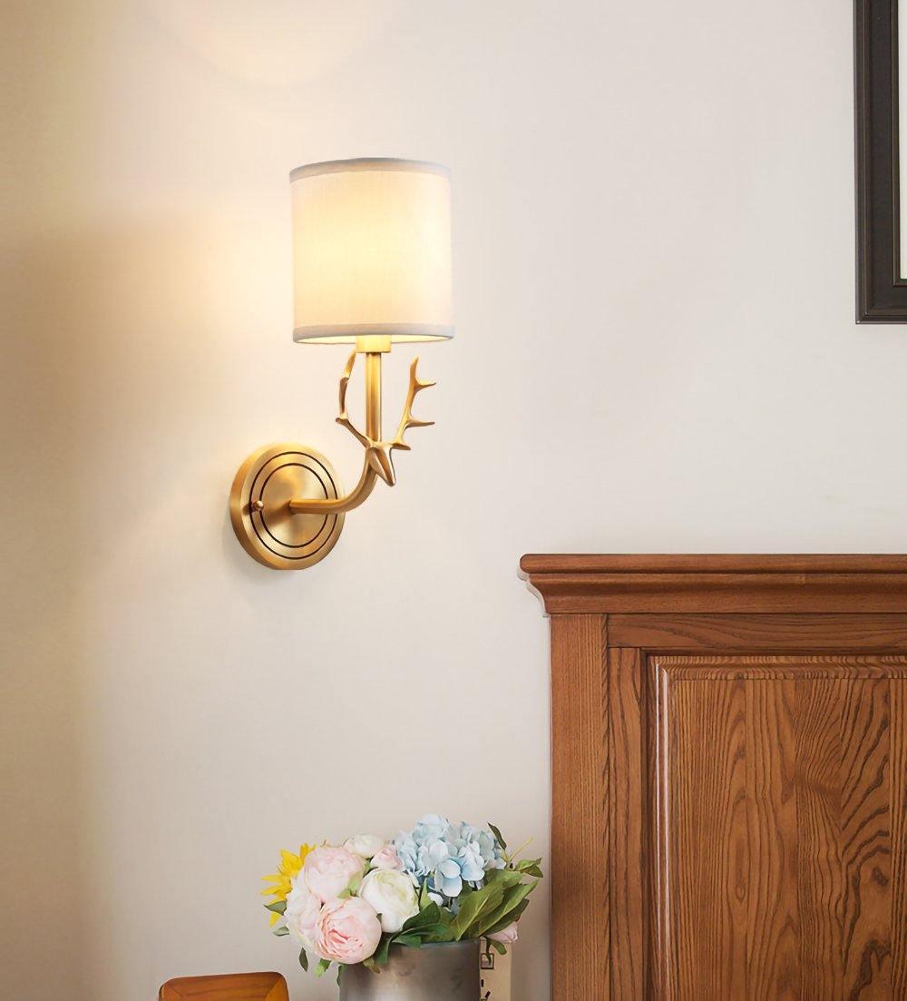 Brass Deer Head Wall Light - Letslighting