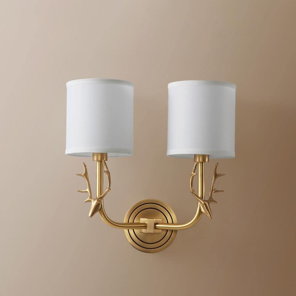 Brass Deer Head Wall Light - Letslighting