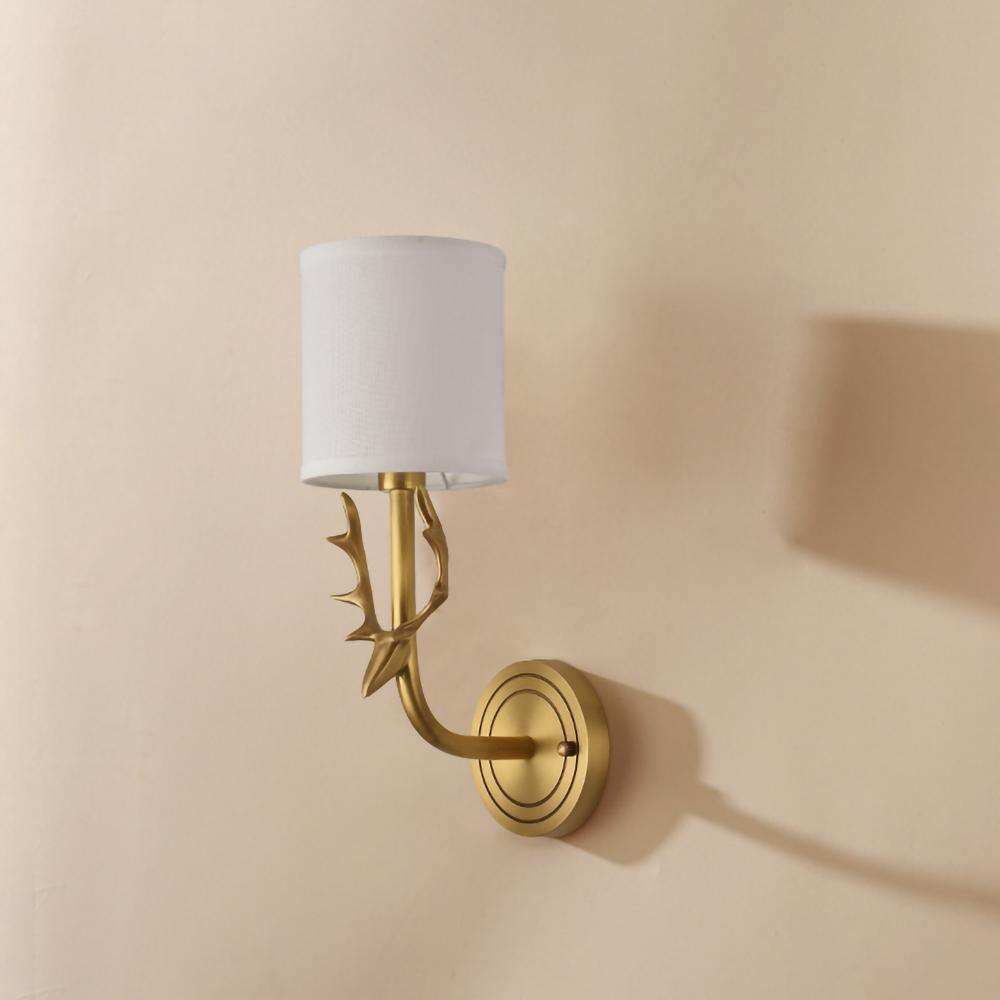 Brass Deer Head Wall Light - Letslighting